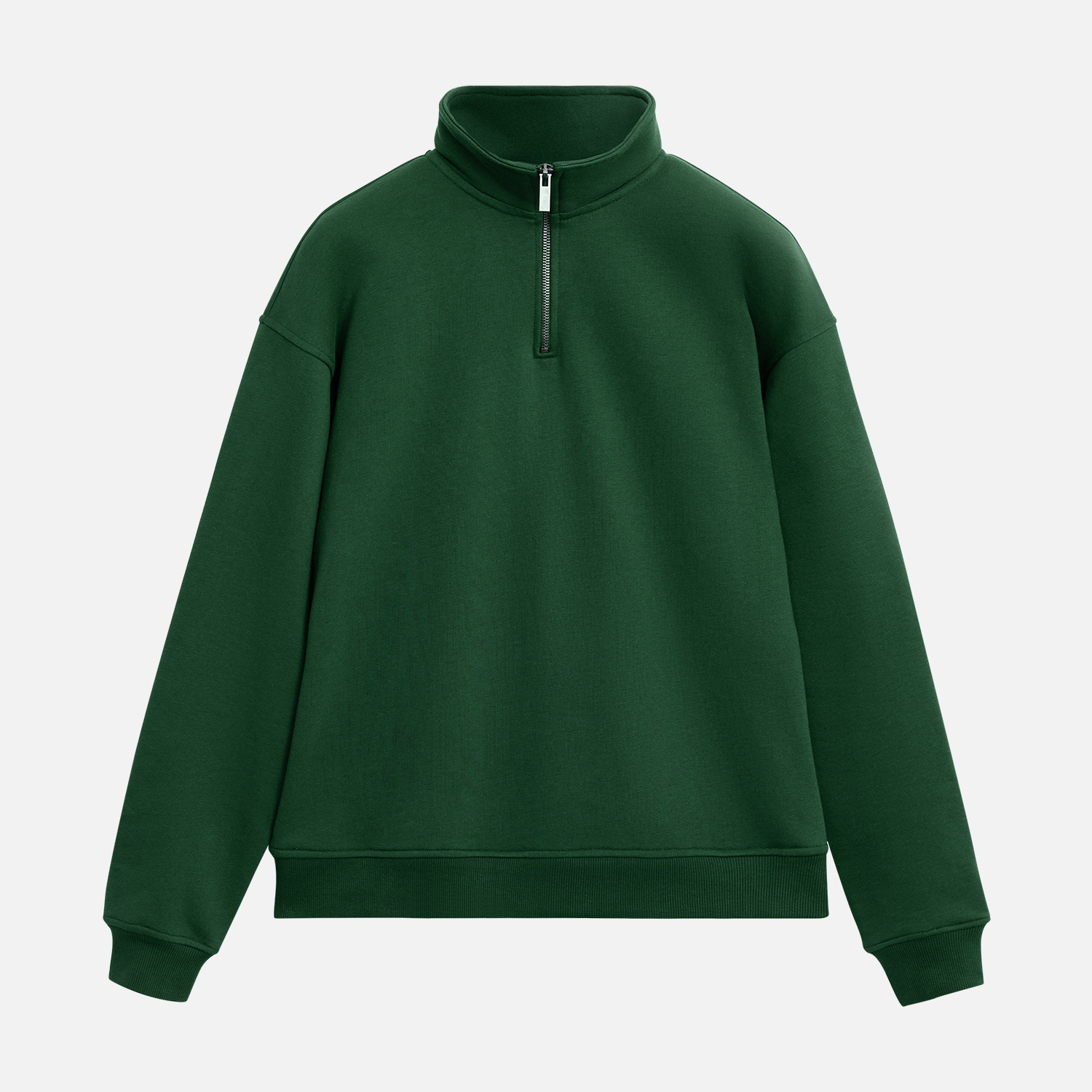 Толстовка на молнии унисекс FLOW, зеленая, размер XL/2XL / 