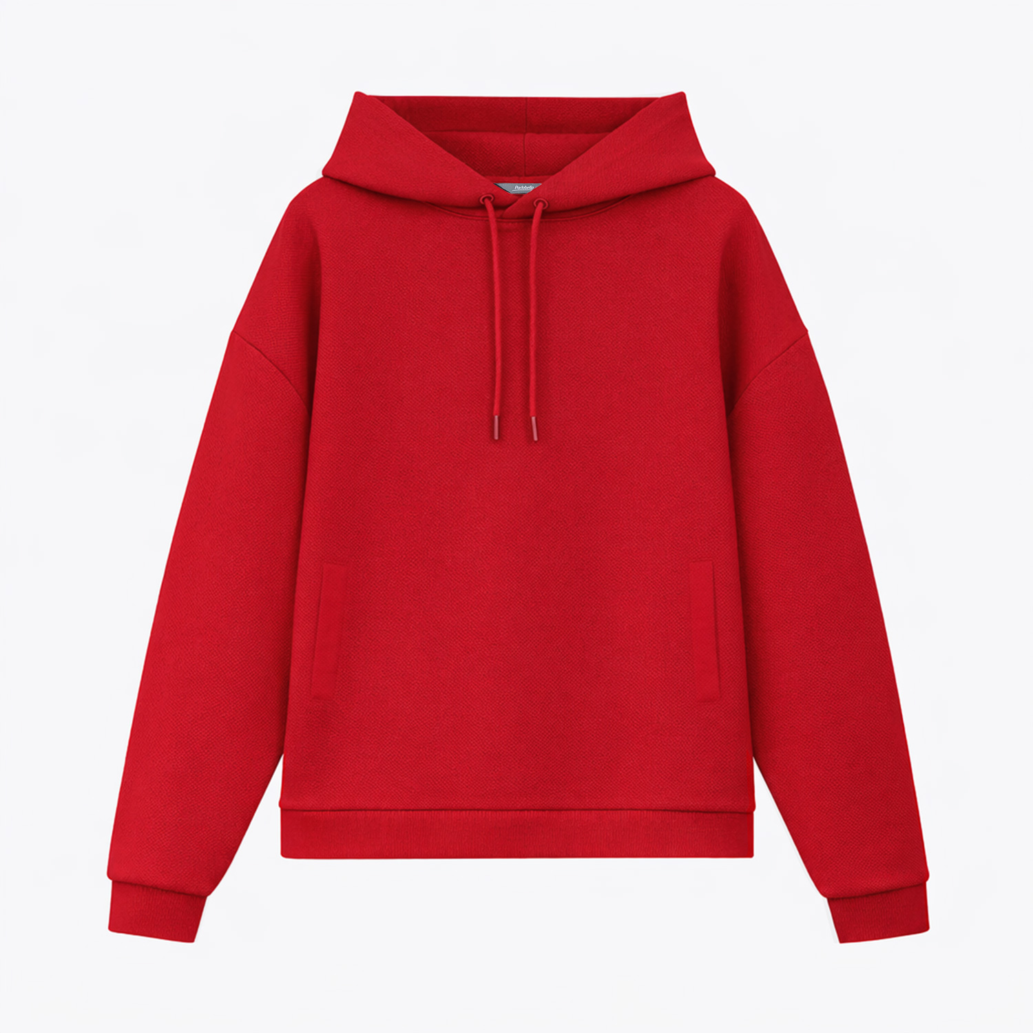 Худи релакс унисекс Баланс, с начесом, красный, размер XL/2XL / 