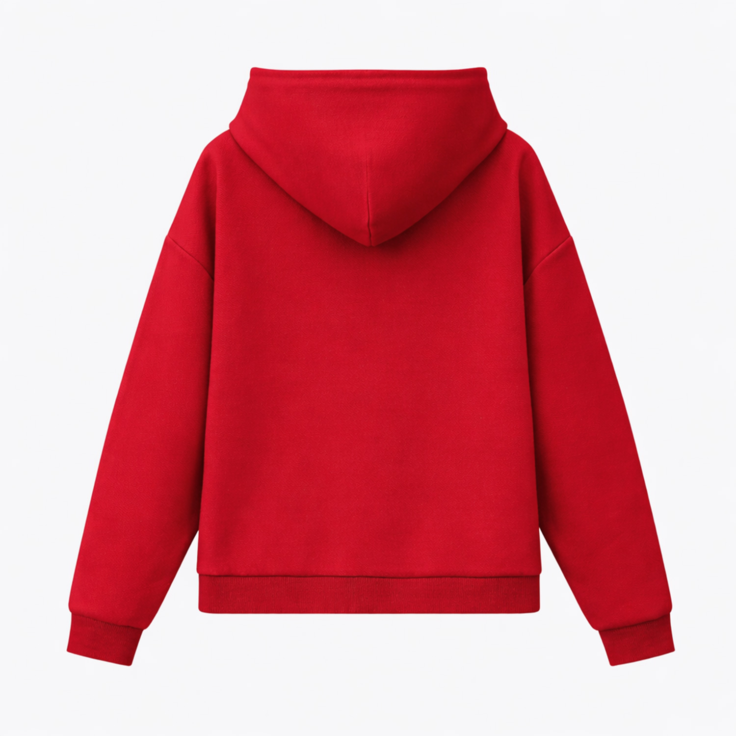 Худи релакс унисекс Баланс, с начесом, красный, размер XL/2XL / 