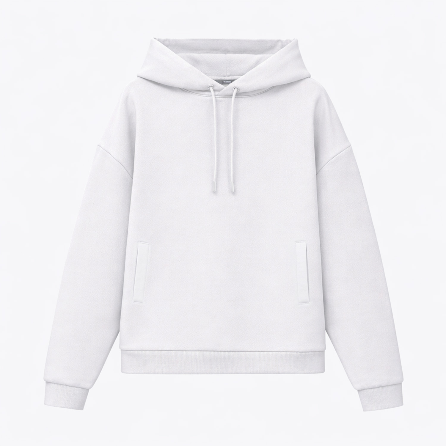 Худи релакс унисекс Баланс, с начесом, белый, размер XS/S / 