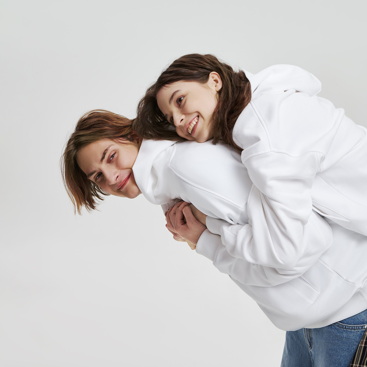 Худи оверсайз унисекс Фьюжн (Fusion), белый, размер 2XS / 