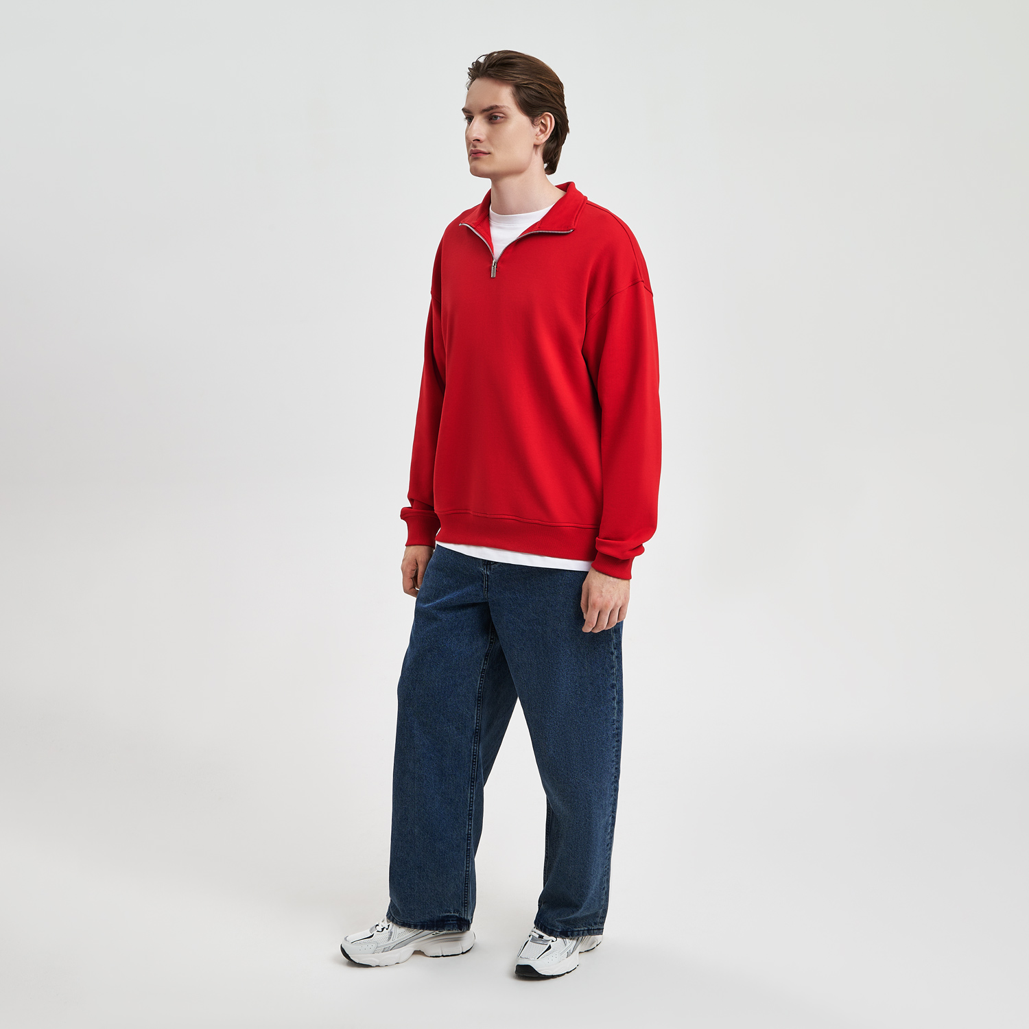 Толстовка на молнии унисекс Флоу (Flow), красная, размер 5XL/6XL / 