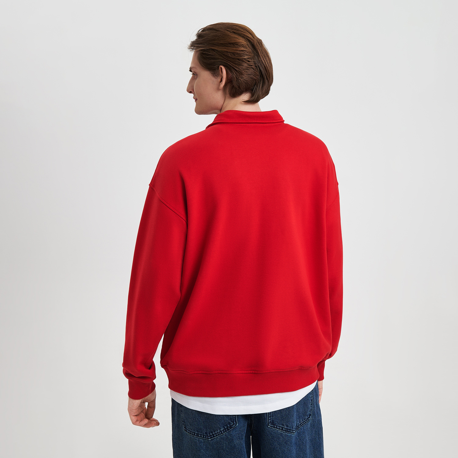 Толстовка на молнии унисекс Флоу (Flow), красная, размер 5XL/6XL / 