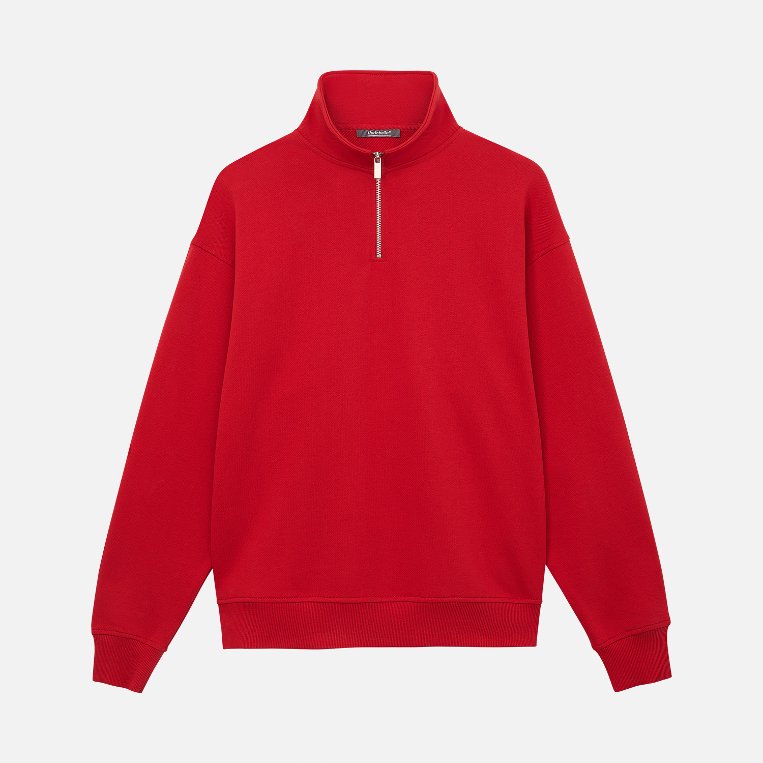 Толстовка на молнии унисекс Флоу (Flow), красная, размер 5XL/6XL / 