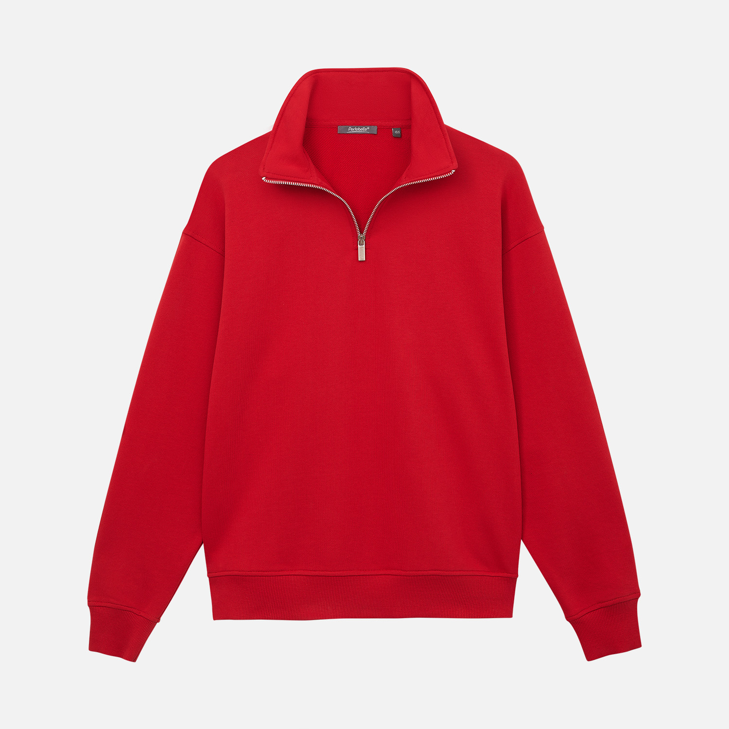 Толстовка на молнии унисекс Флоу (Flow), красная, размер 5XL/6XL / 