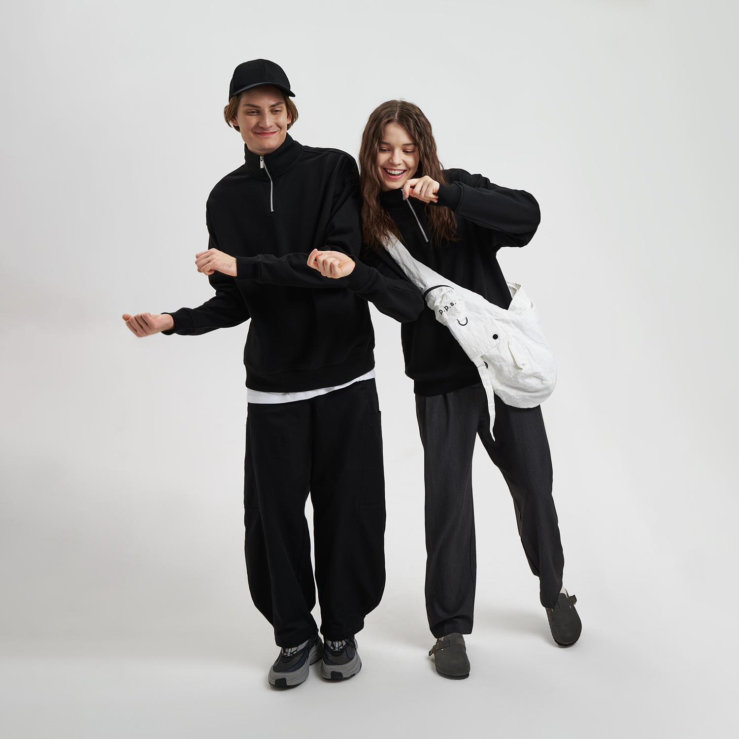 Толстовка на молнии унисекс Флоу (Flow), черная, размер 5XL/6XL / 