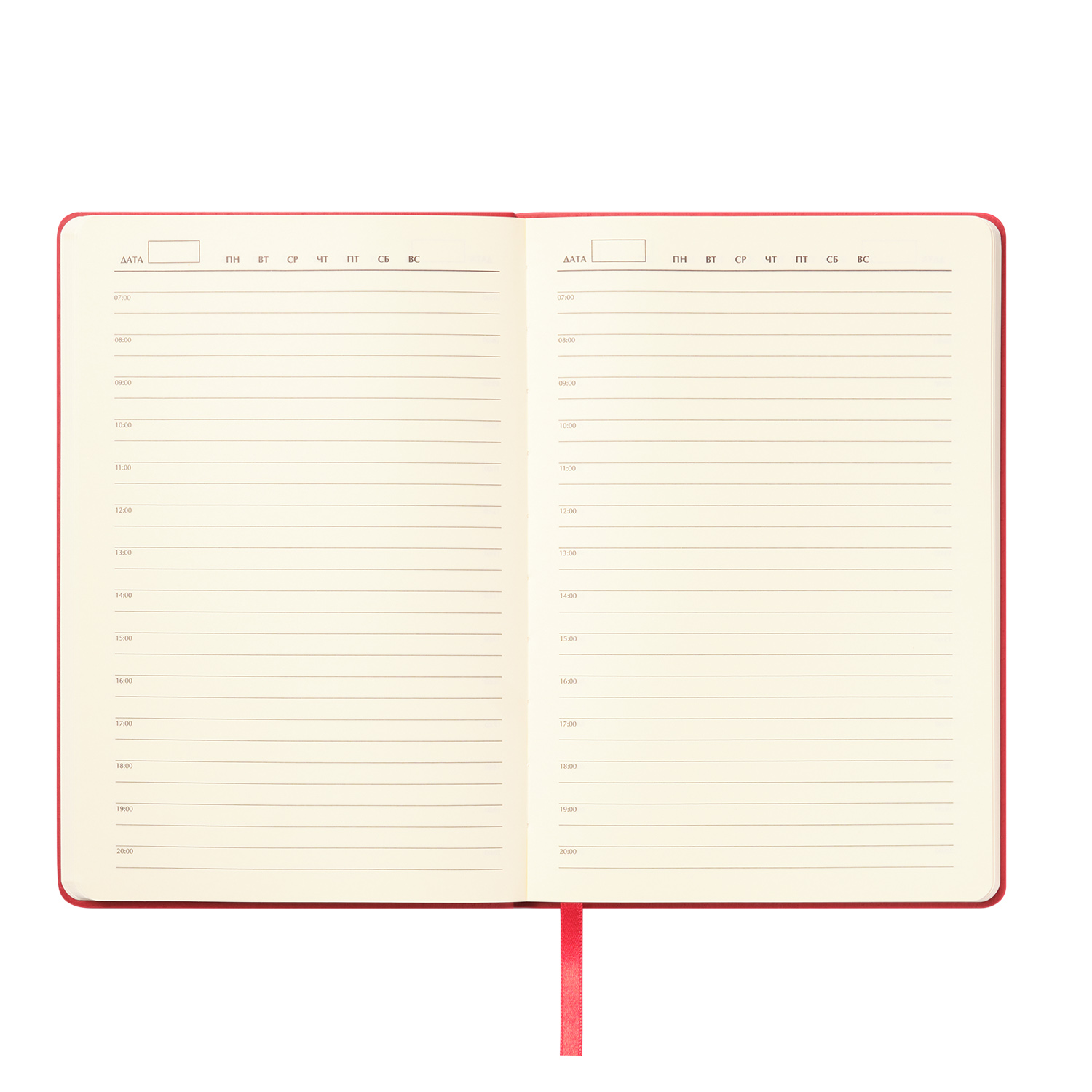 Ежедневник Верона (Verona) недатированный, красный (без упаковки, без стикера) / 