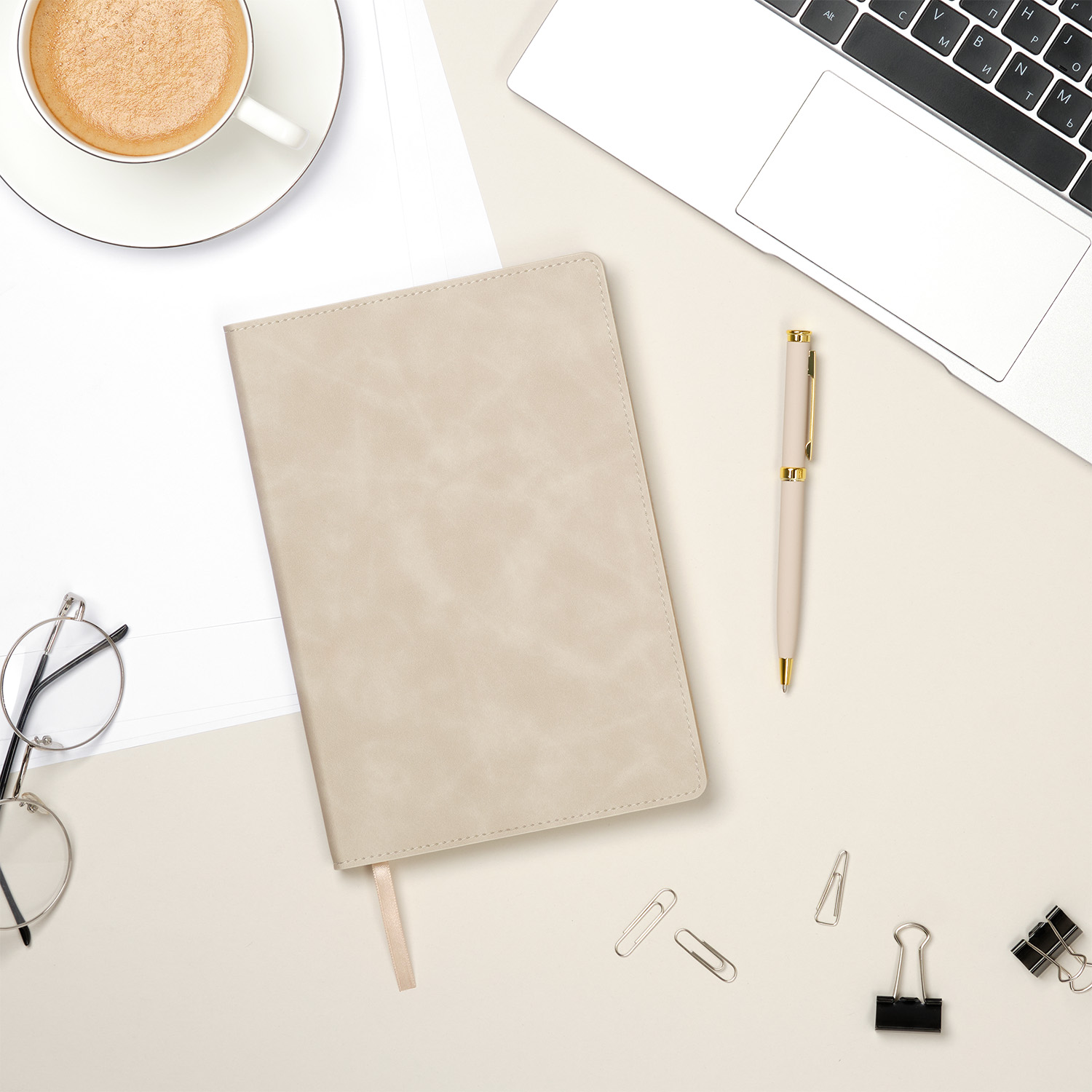 Ежедневник Верона (Verona) недатированный, бежевый (без упаковки, без стикера) / 