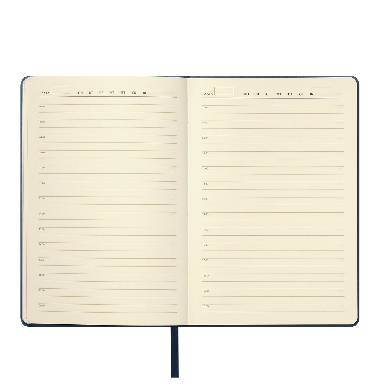 Ежедневник Молто (Molto) недатированный, синий (без упаковки, без стикера) / 