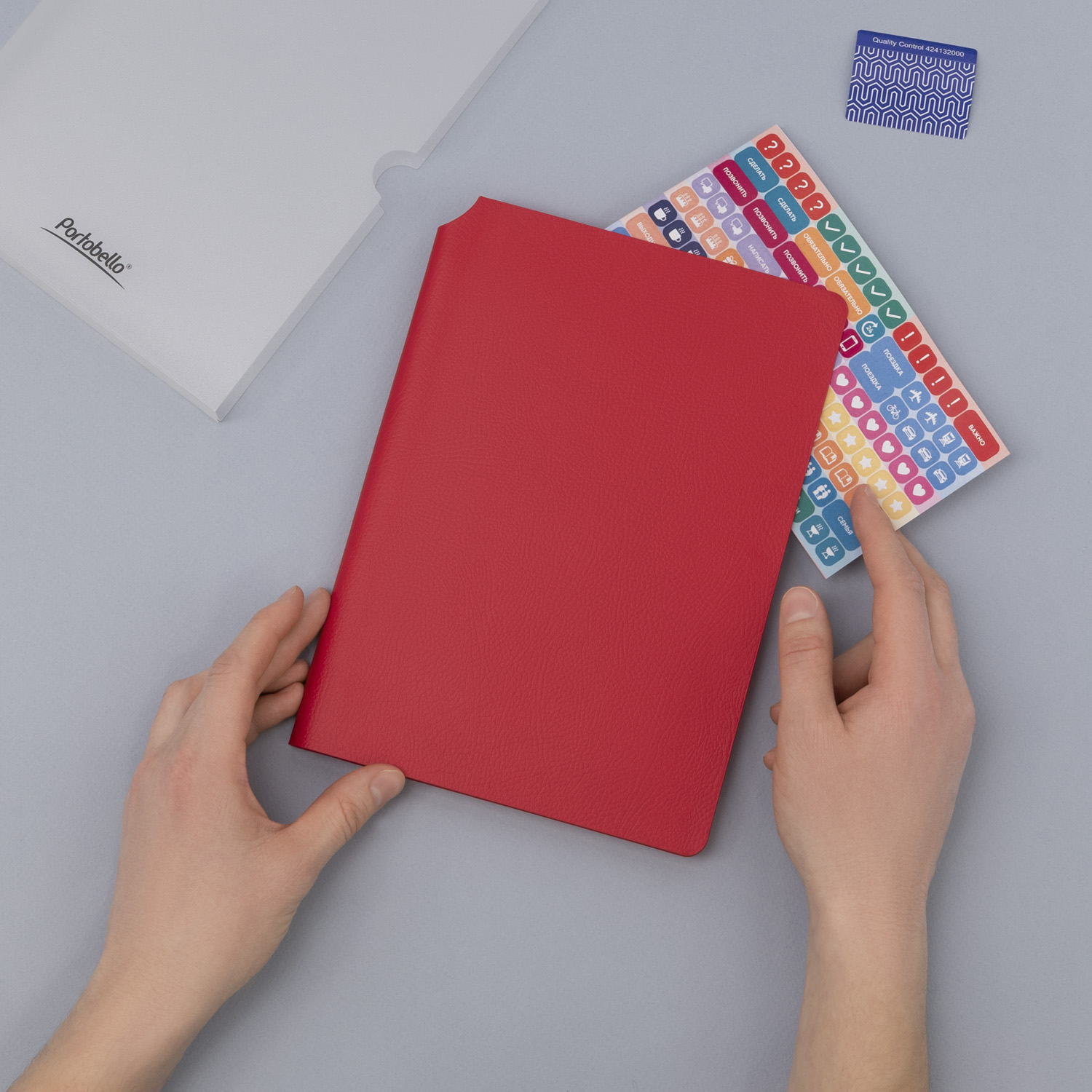 Ежедневник Молто (Molto) недатированный, красный (без упаковки, без стикера) / 