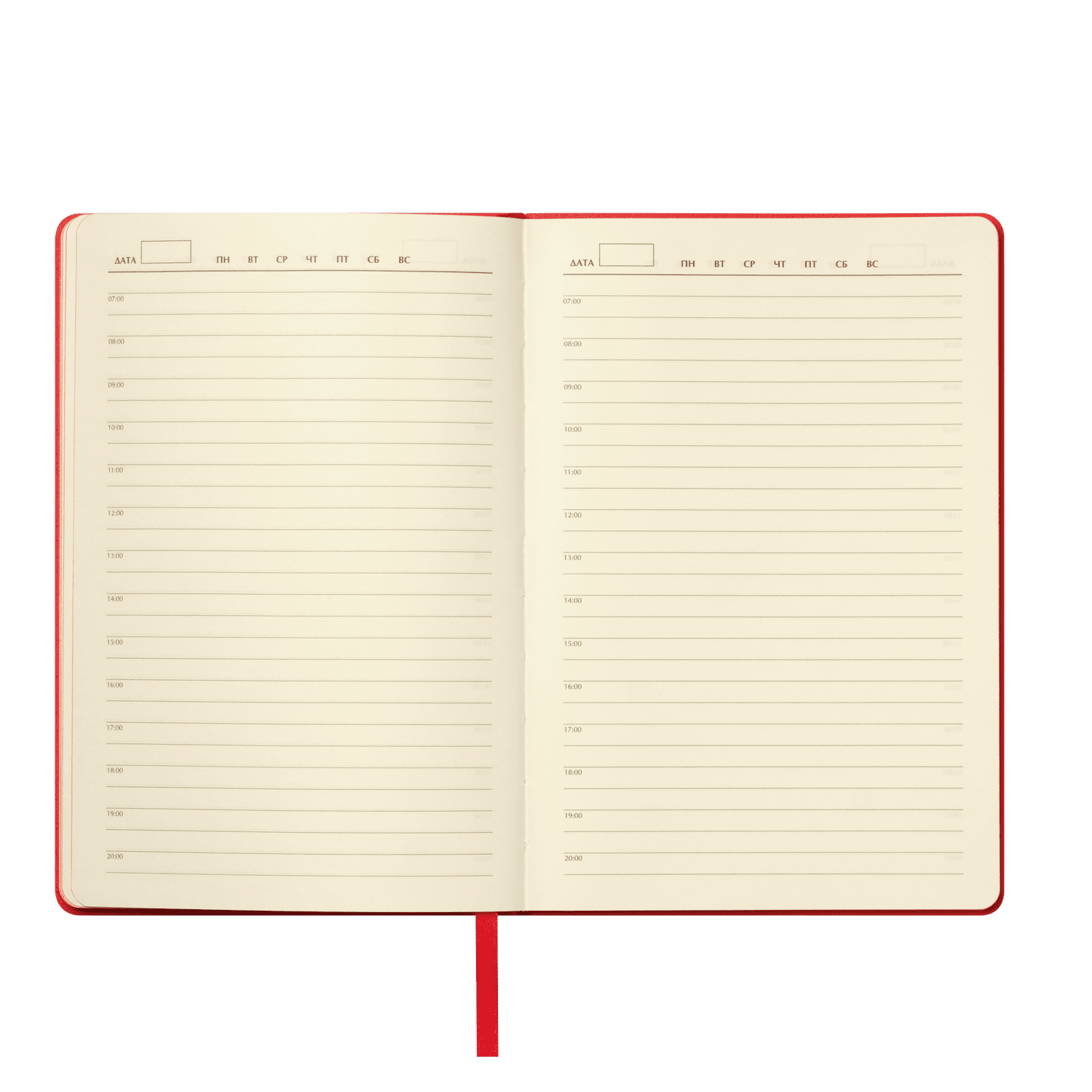 Ежедневник Молто (Molto) недатированный, красный (без упаковки, без стикера) / 