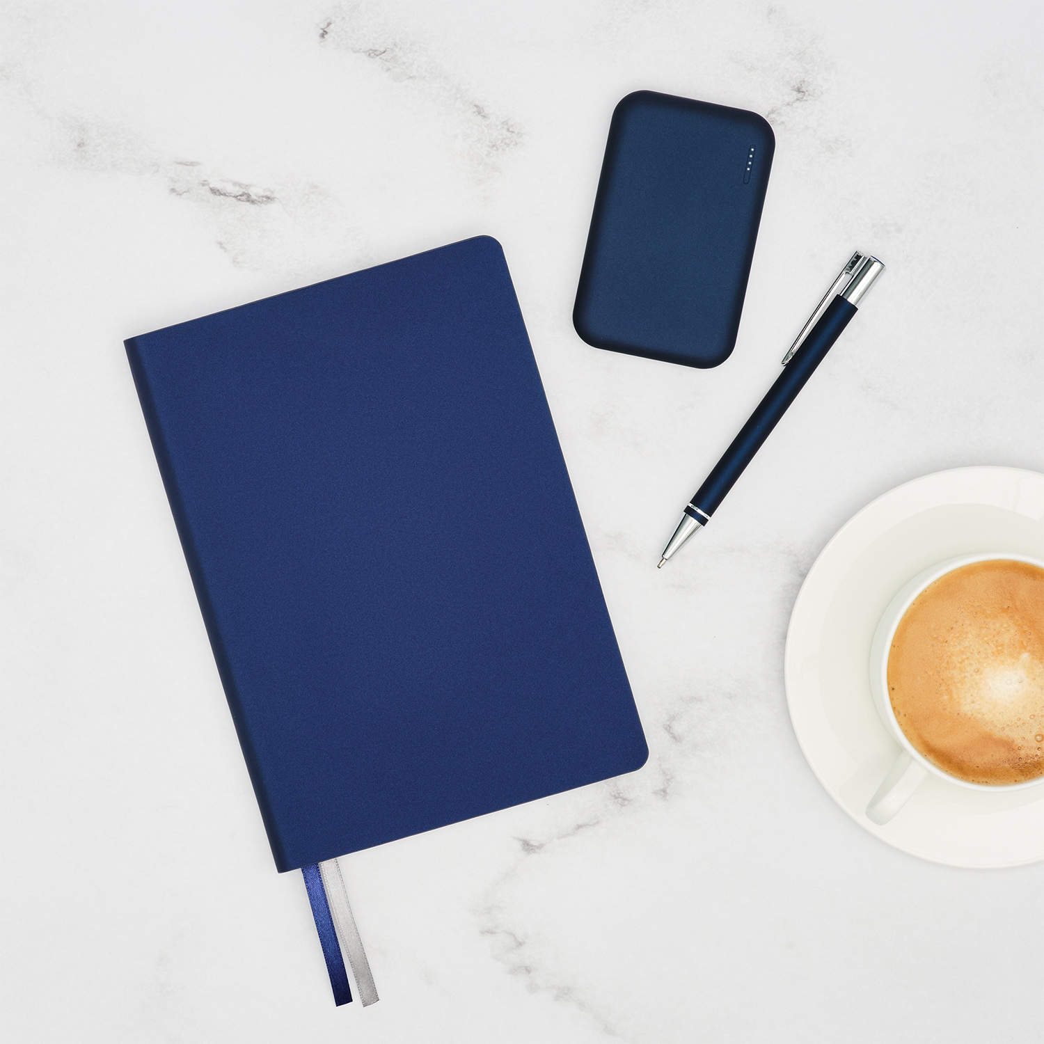 Ежедневник Мун Ривер (Moon River) недатированный, синий (без упаковки, без стикера) / 