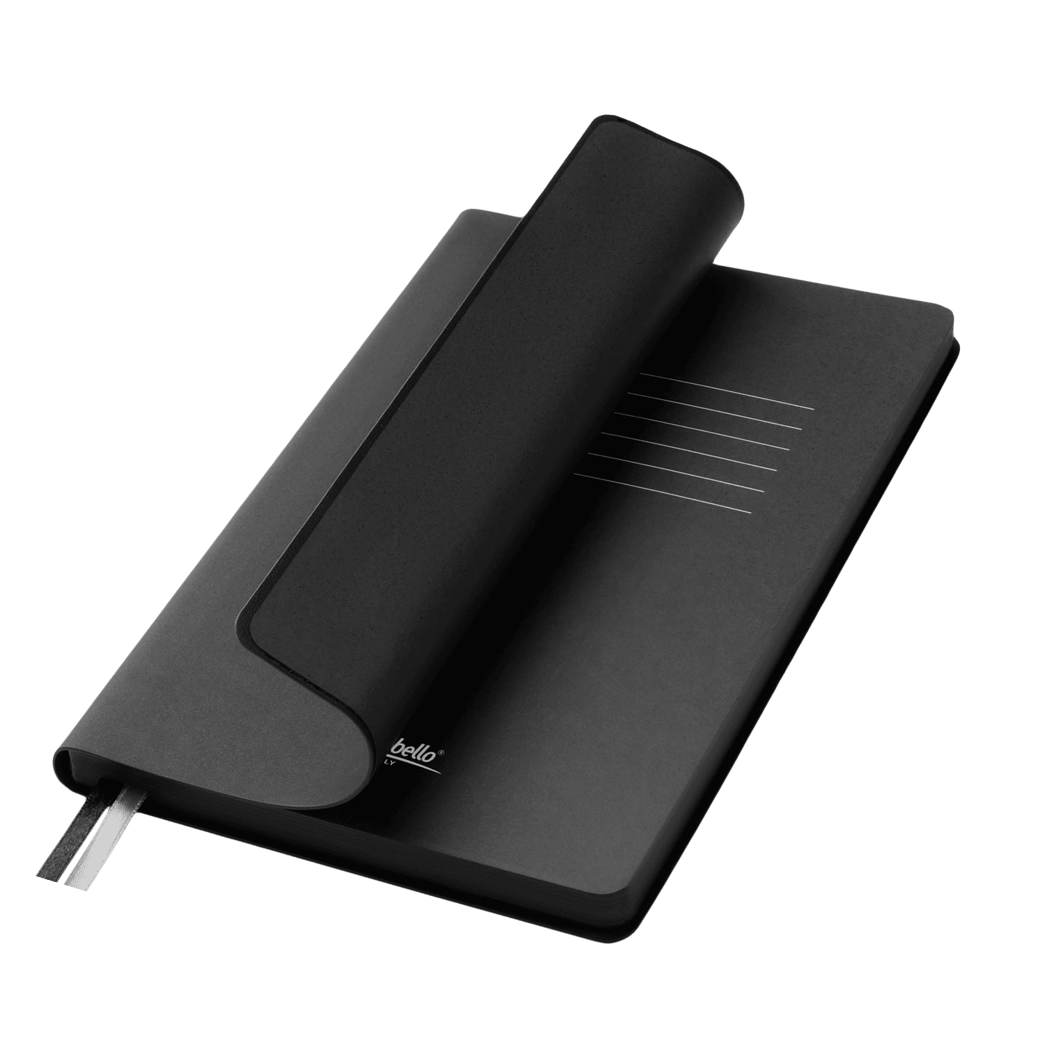 Ежедневник Мун Ривер (Moon River) недатированный, черный (без упаковки, без стикера) / 