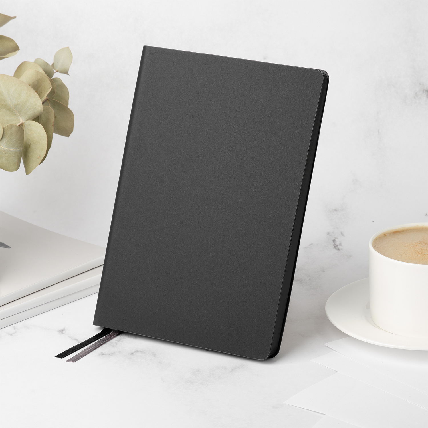 Ежедневник Мун Ривер (Moon River) недатированный, черный (без упаковки, без стикера) / 