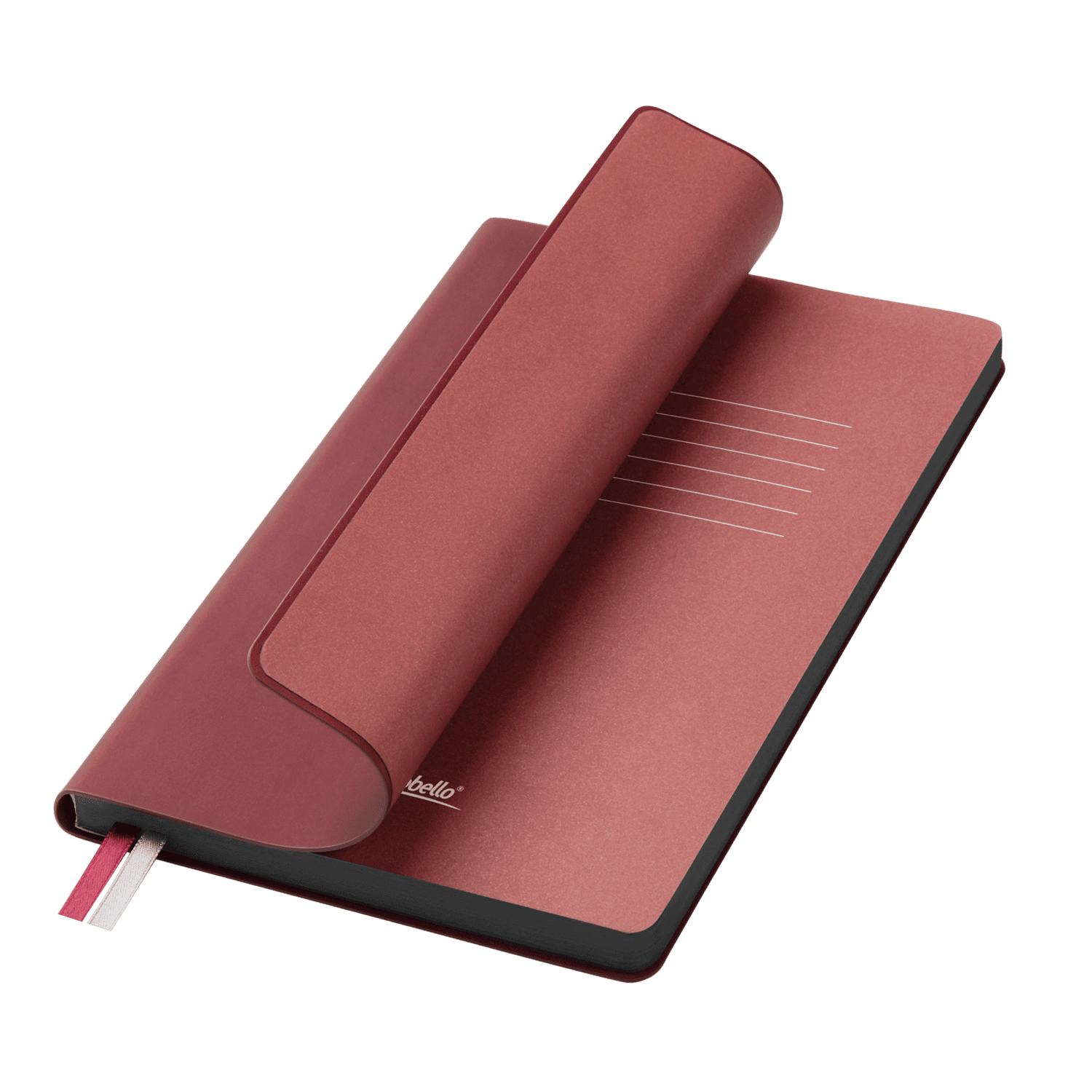 Ежедневник Мун Ривер (Moon River) недатированный, бургунди (без упаковки, без стикера) / 