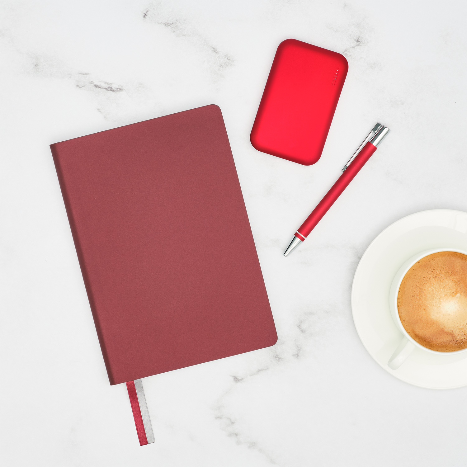 Ежедневник Мун Ривер (Moon River) недатированный, бургунди (без упаковки, без стикера) / 