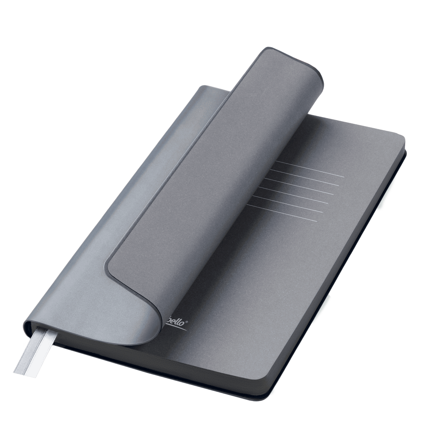 Ежедневник Мун Ривер (Moon River) недатированный, стальной (без упаковки, без стикера) / 