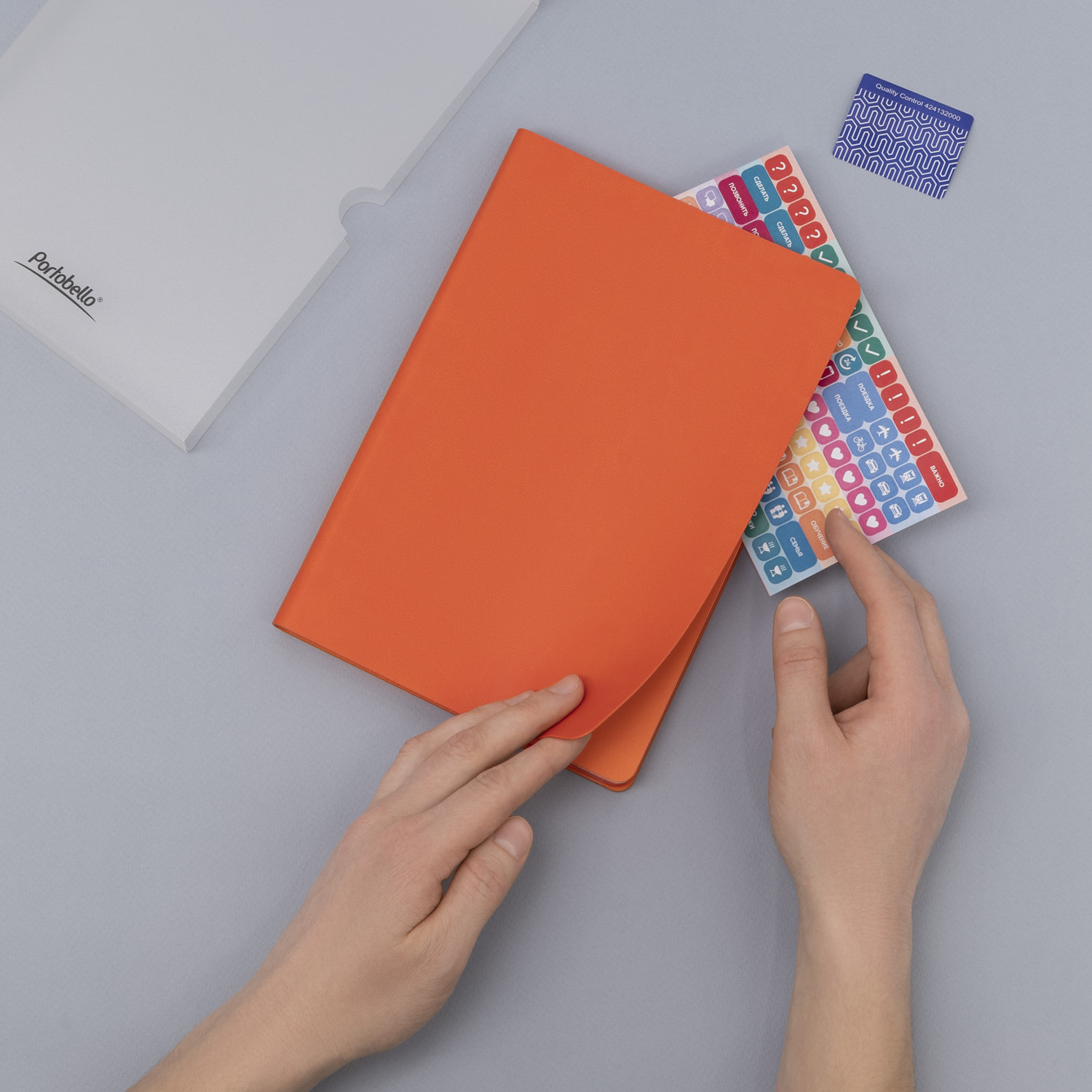 Ежедневник Латте (Latte NEW) недатированный, оранжевый/оранжевый (без упаковки, без стикера) / 