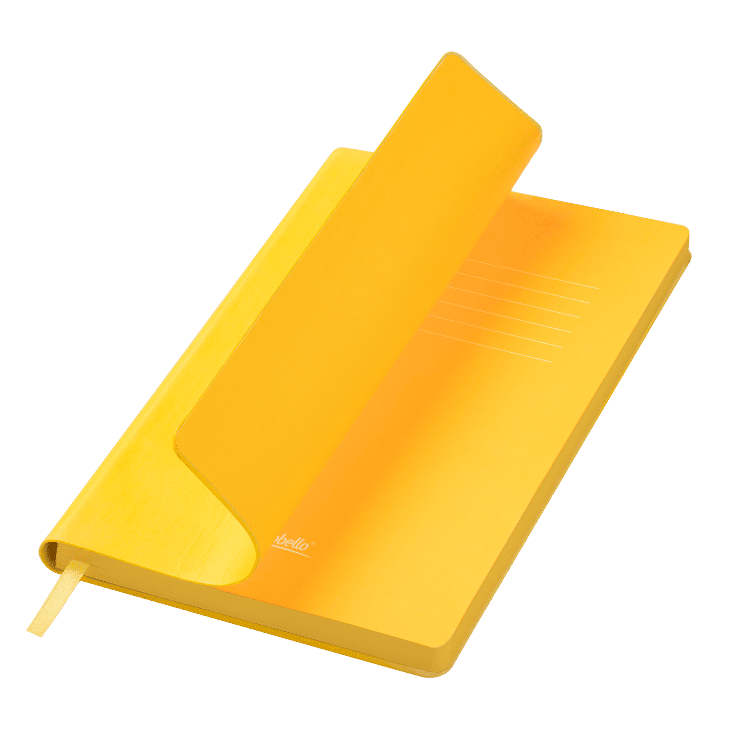 Ежедневник Латте (Latte NEW) недатированный, желтый/желтый (без упаковки, без стикера) / 