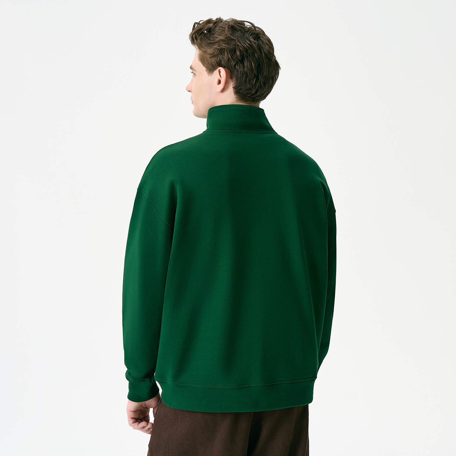 Толстовка на молнии унисекс Флоу (Flow), зеленая, размер 5XL/6XL / 