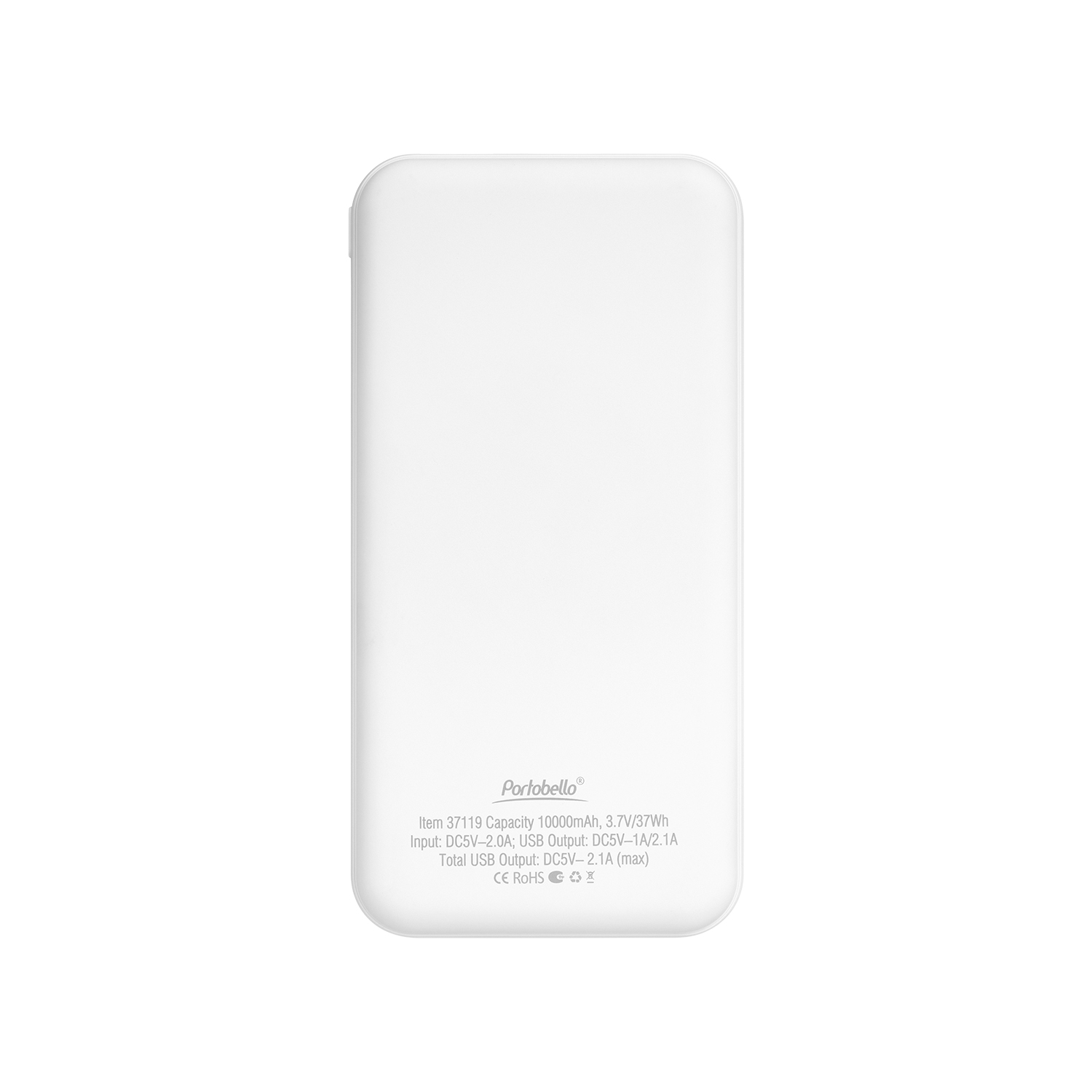 Внешний аккумулятор с подсветкой, Starlight Plus PB, 10000 mAh, белый / 