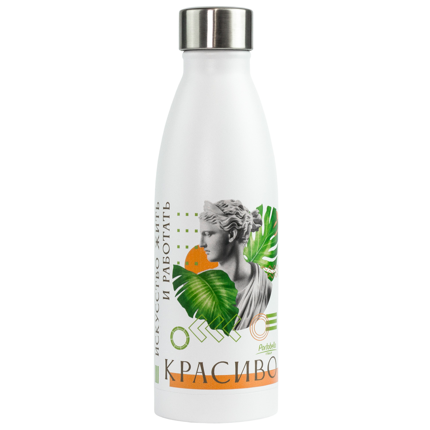Термобутылка вакуумная герметичная, Fresco, 500 ml, белая / 