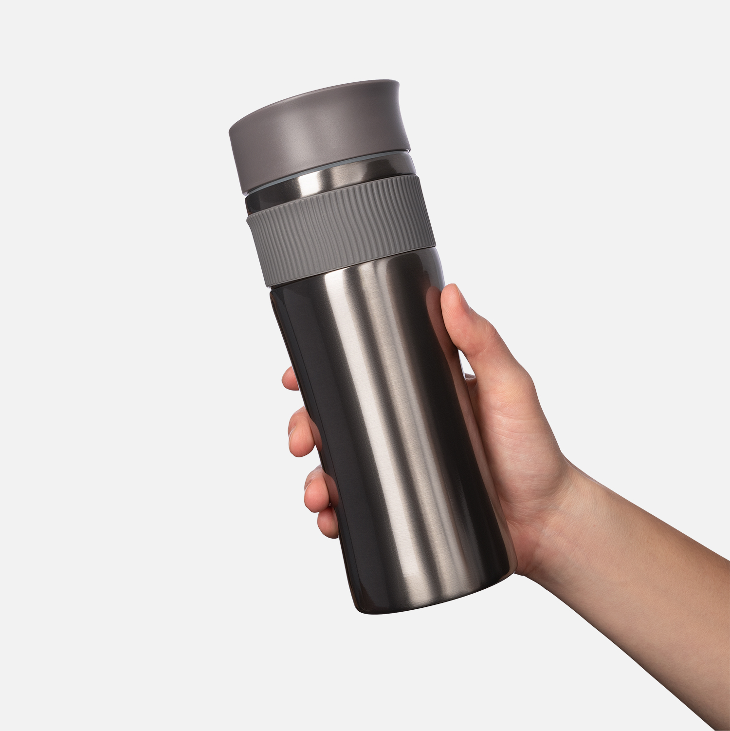Термокружка вакуумная Polo 500 ml,  серая / 