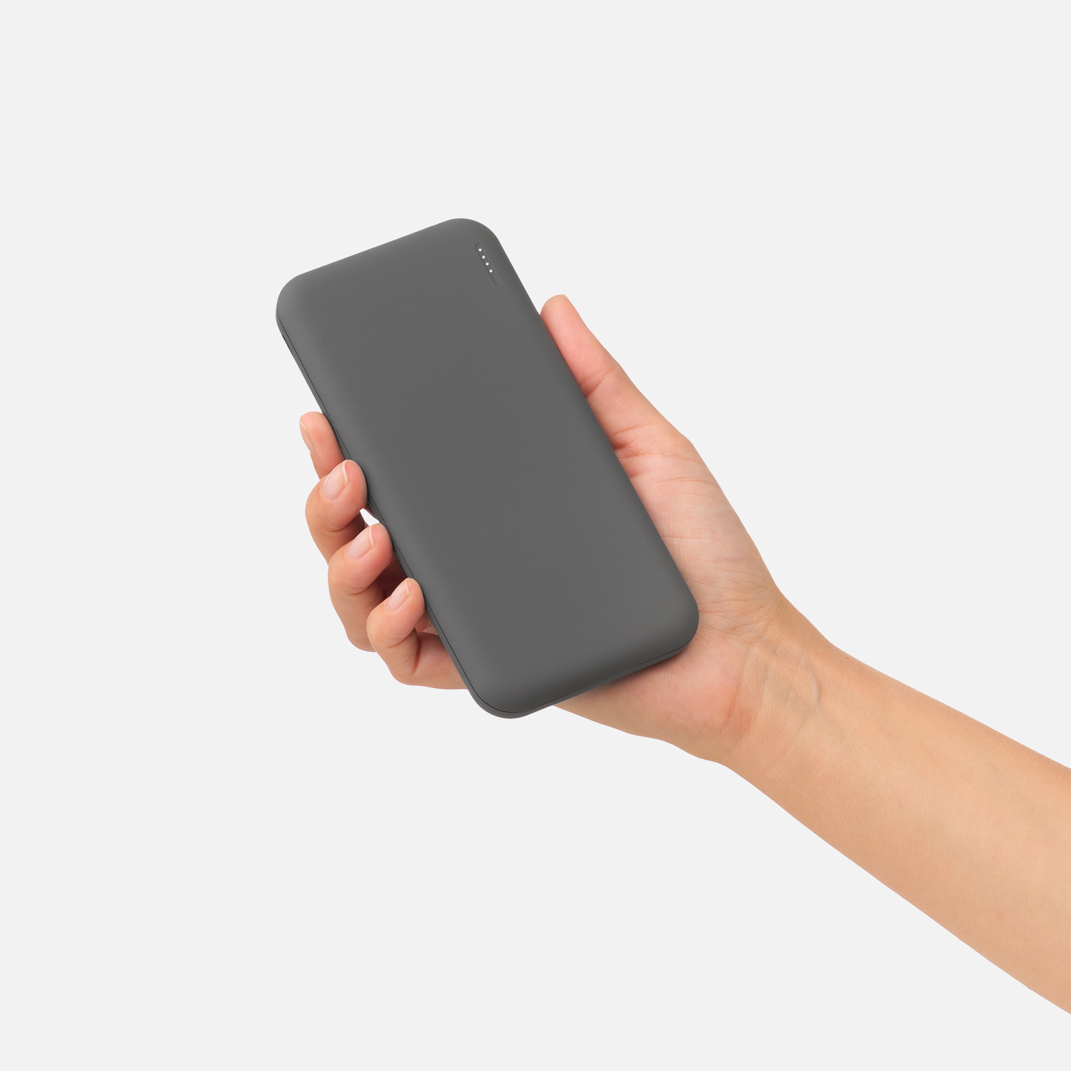 Внешний аккумулятор с подсветкой, Luce, 10000 mAh, серый / 
