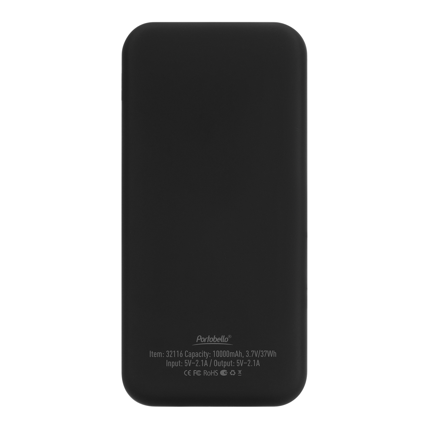 Внешний аккумулятор с подсветкой, Luce, 10000 mAh, черный / 