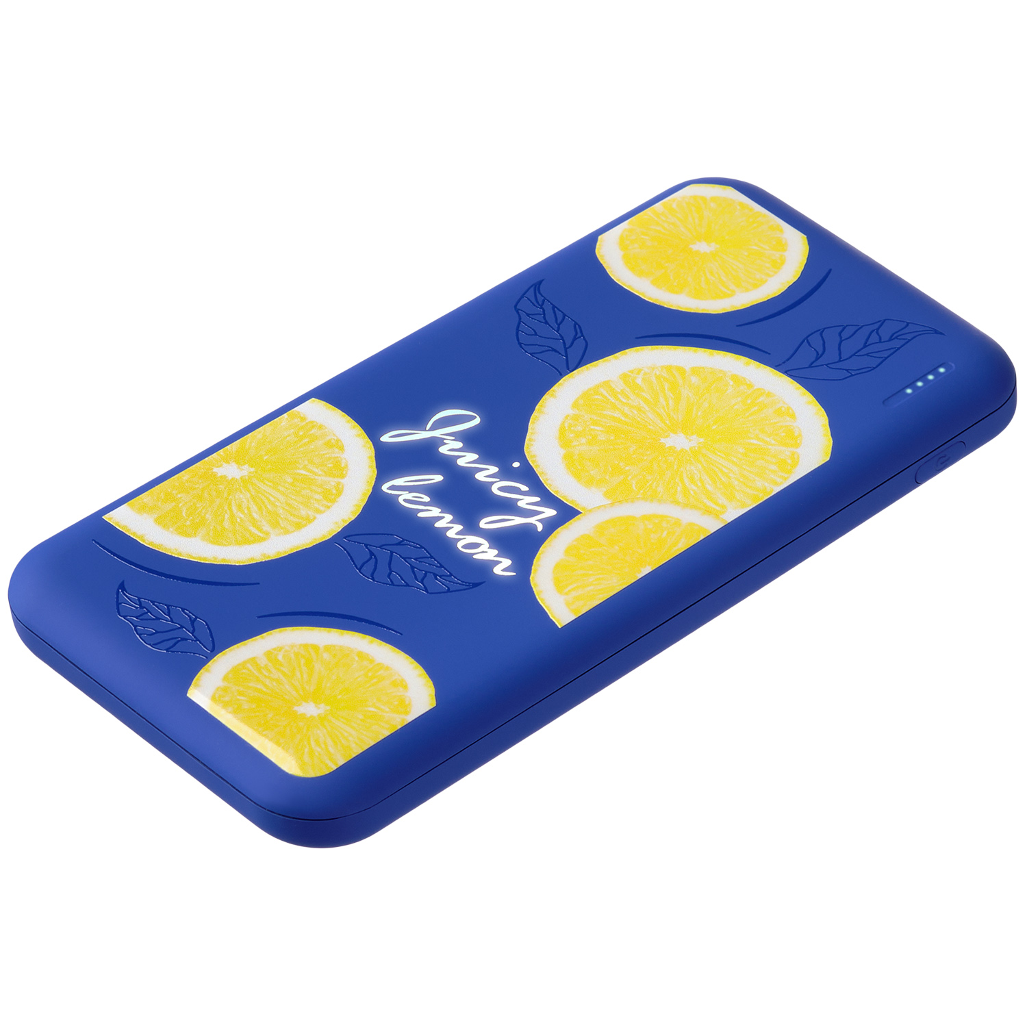 Внешний аккумулятор с подсветкой, Luce, Ultramarine, 10000 mAh, ярко-синий / 