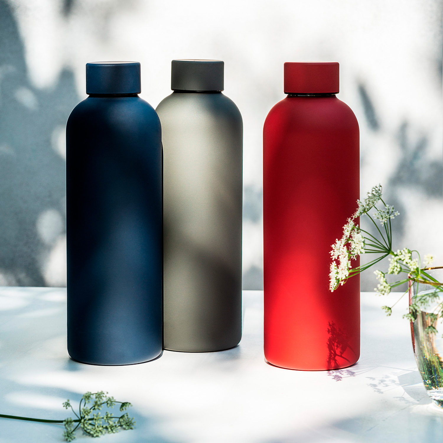 Термобутылка вакуумная герметичная, Prima, 500 ml, серая / 