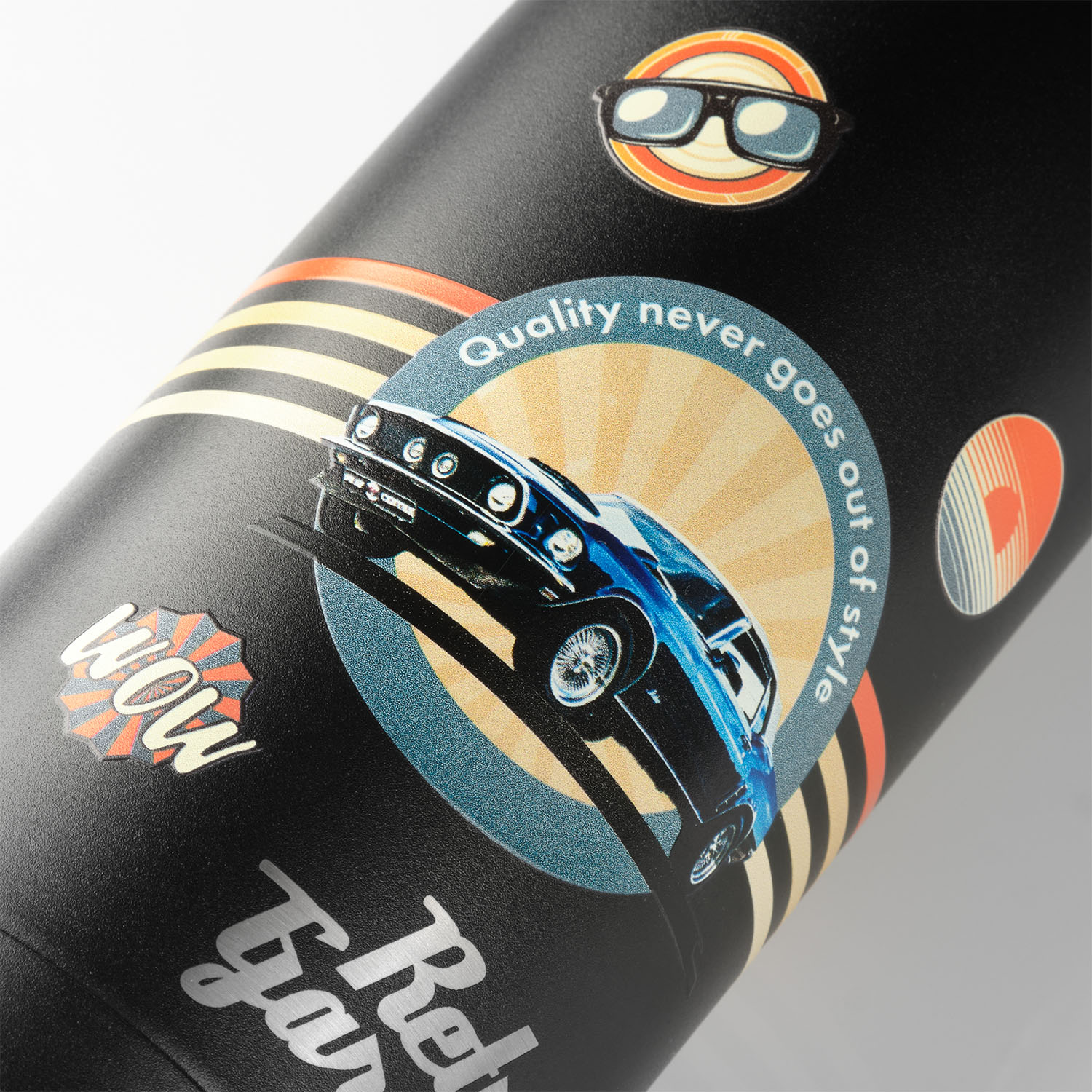 Термобутылка вакуумная герметичная, Fresco, 500 ml, черная / 