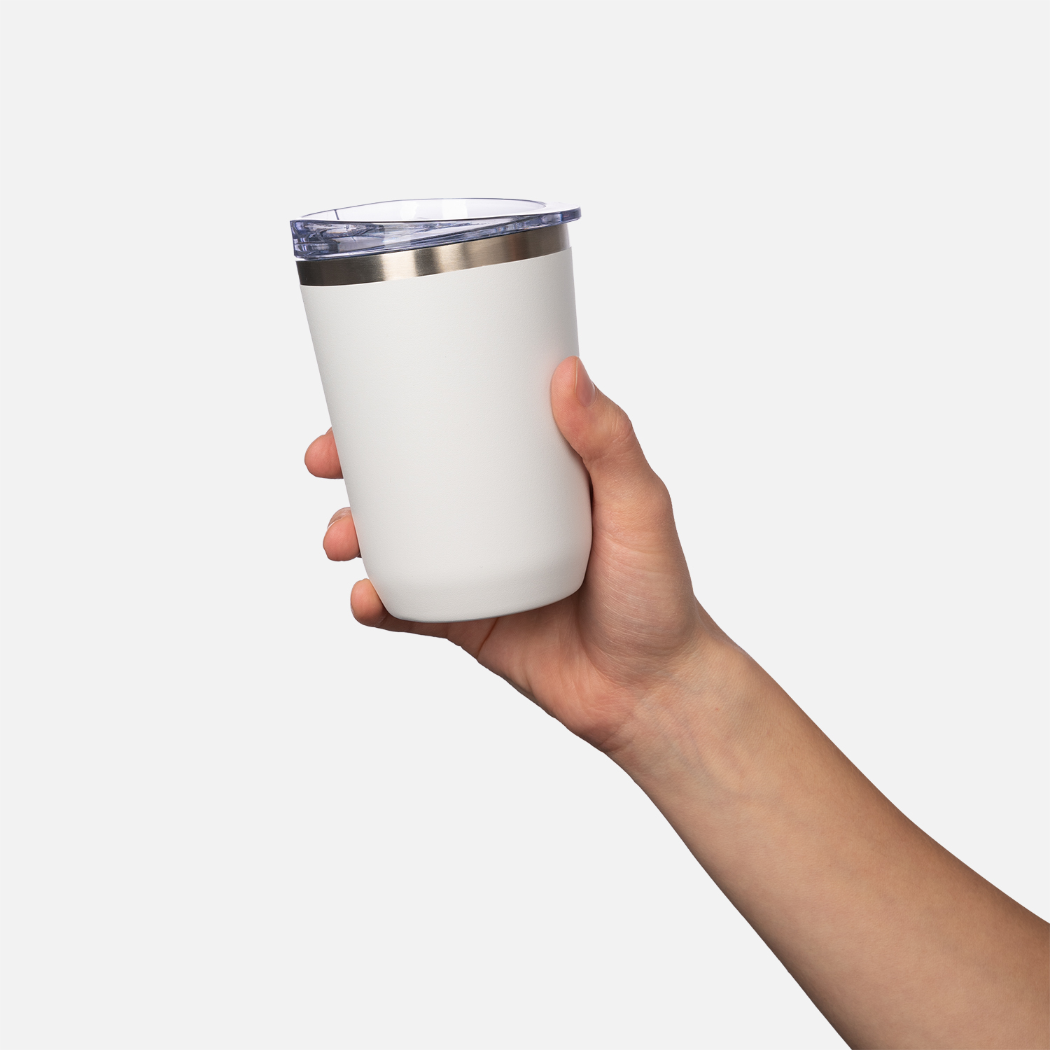 Термокружка вакуумная с керамическим покрытием Arctic, 380 ml, белый/серый / 