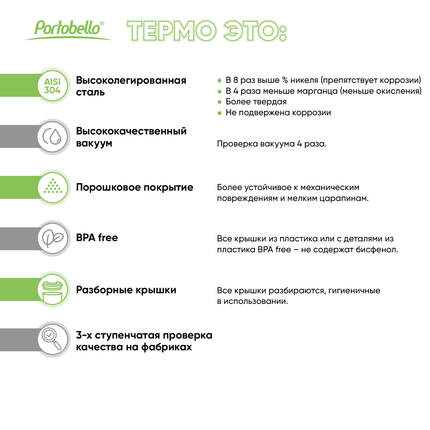 Термокружка вакуумная с керамическим покрытием Arctic, 380 ml, белый/серый / 