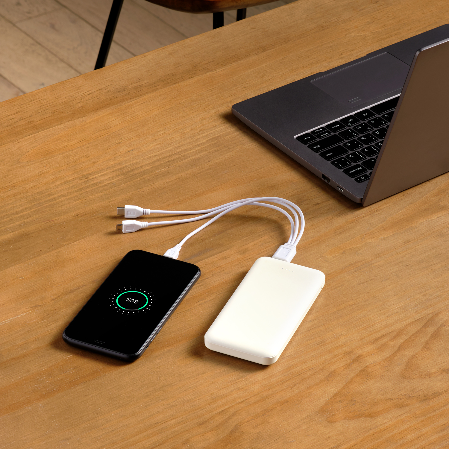 Внешний аккумулятор, Elari Plus, 10000 mAh, белый / 