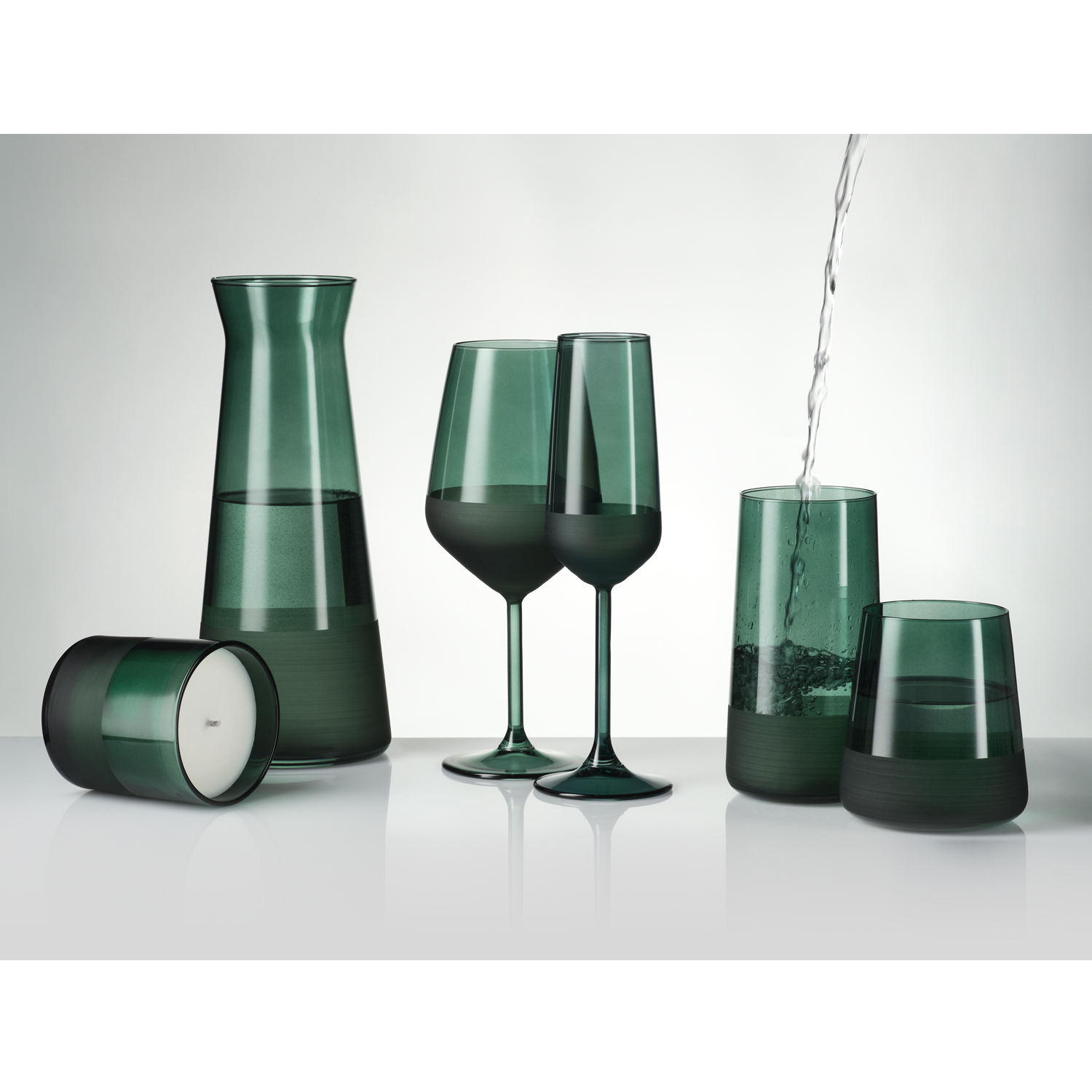 Стакан для воды высокий, Emerald, 540 ml, зеленый / 