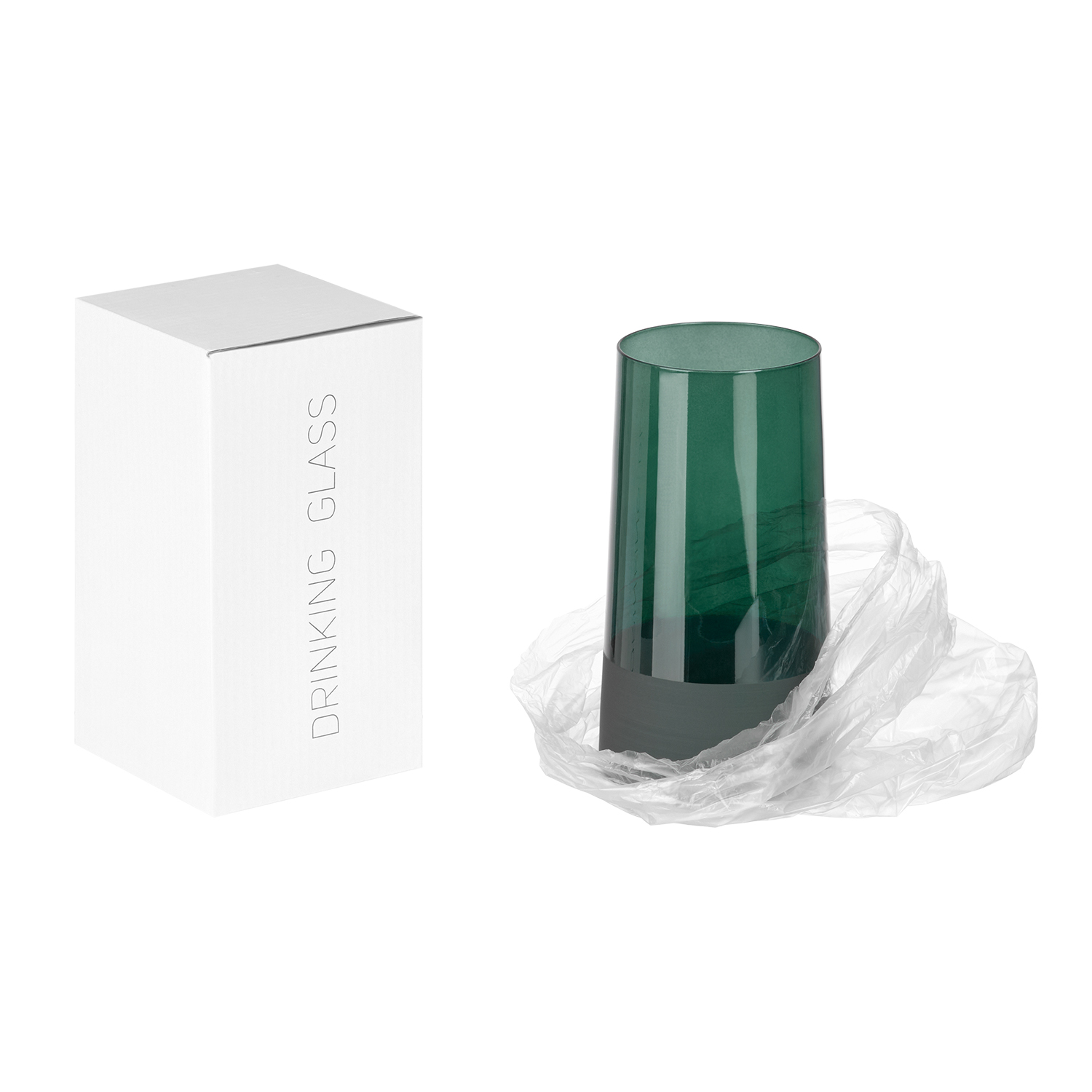Стакан для воды высокий, Emerald, 540 ml, зеленый / 