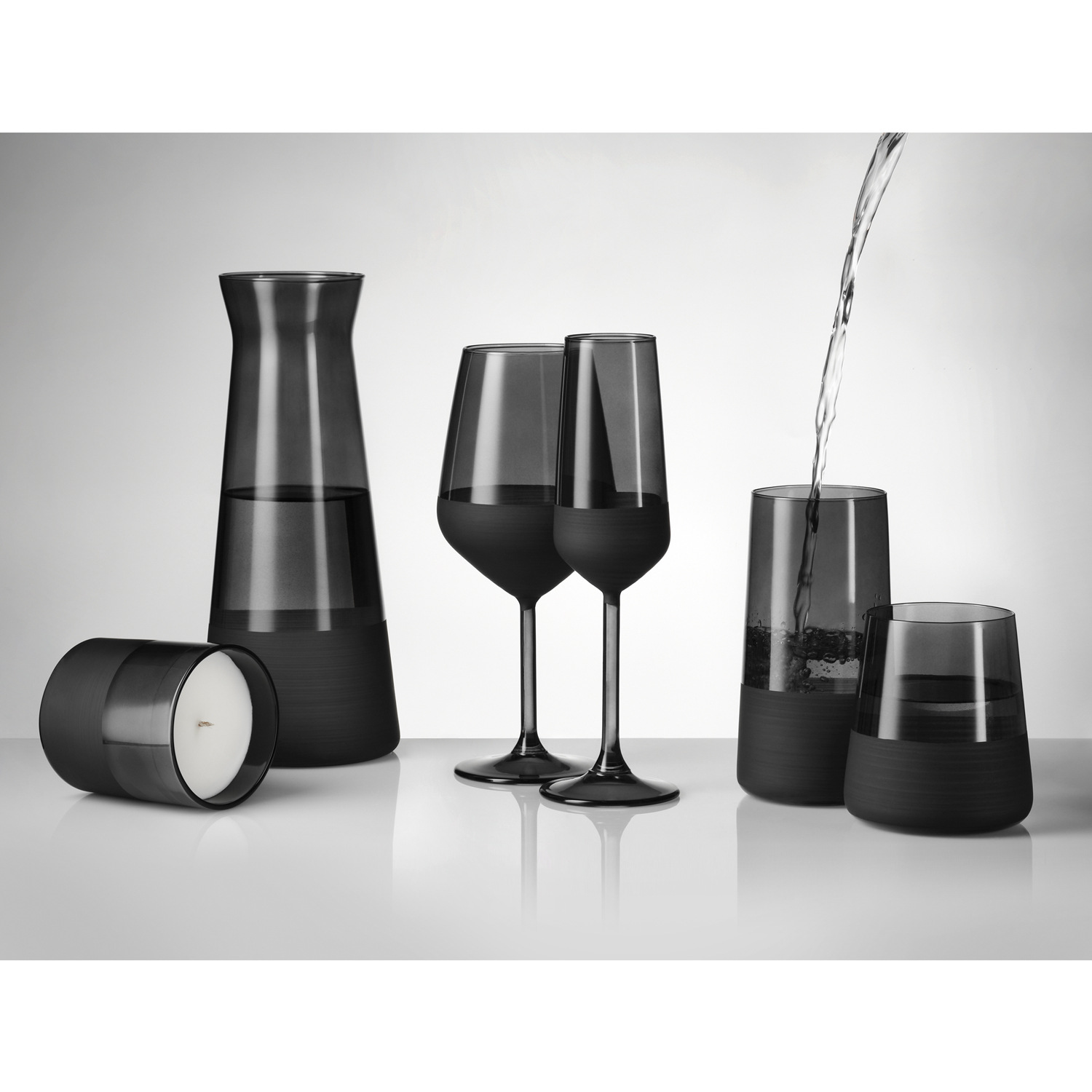 Стакан для воды высокий, Black Edition, 540 ml, черный / 