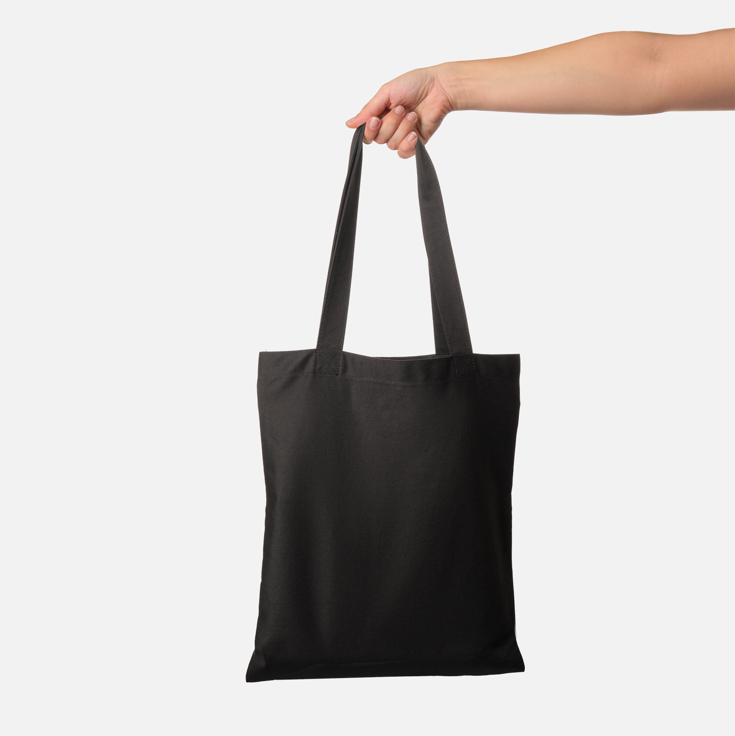 Сумка для покупок Erba NEO, 100% хлопок, 260 г/м2, 35*40 cм, ручки 60*3 см, черная / 