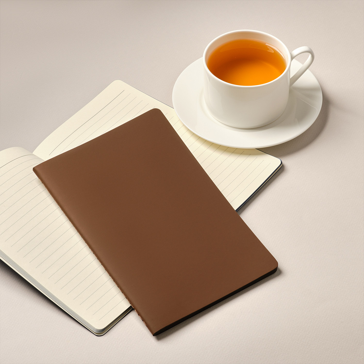 Блокнот Portobello Notebook Trend, Alpha slim, коричневый / 