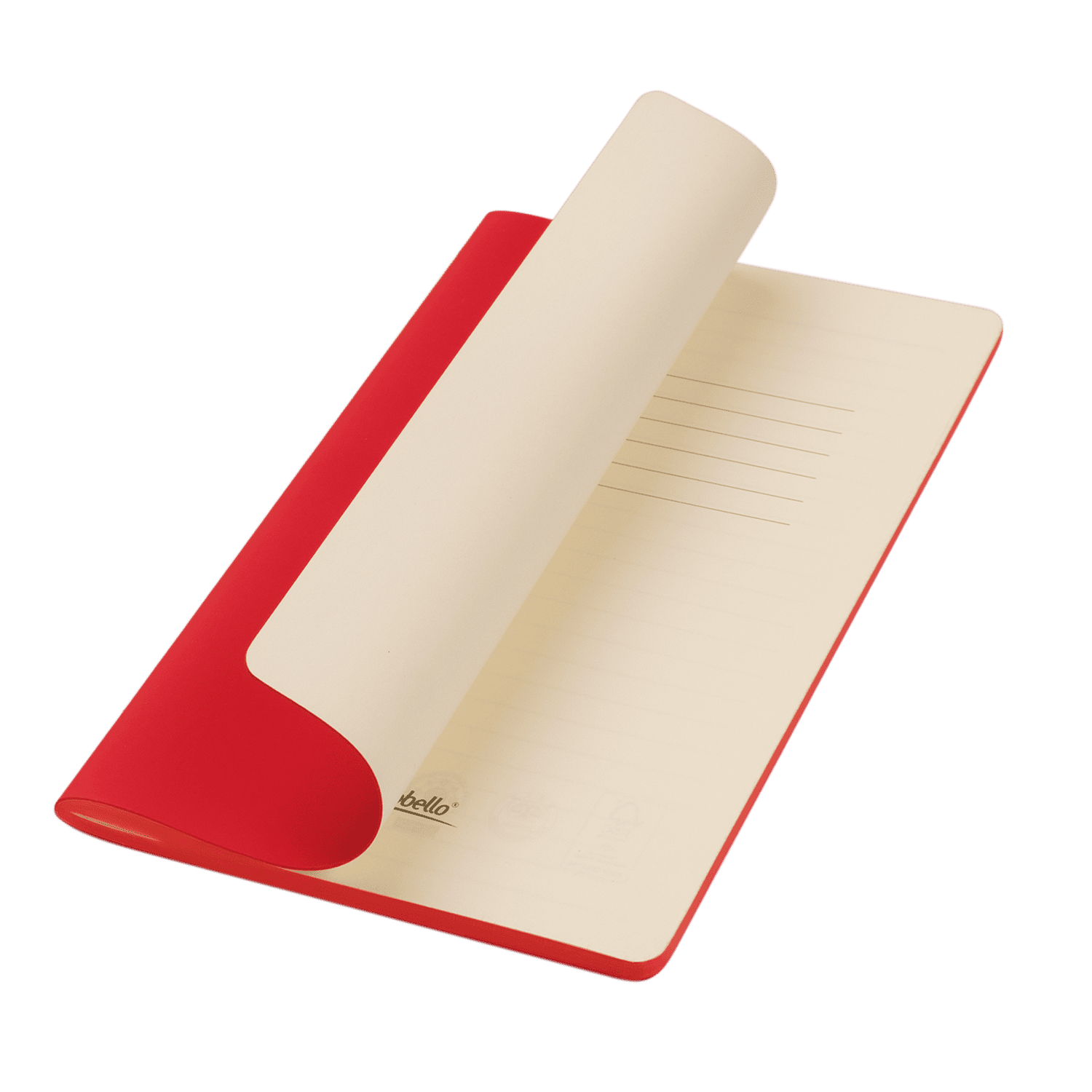 Блокнот Portobello Notebook Trend, Alpha slim, красный / 