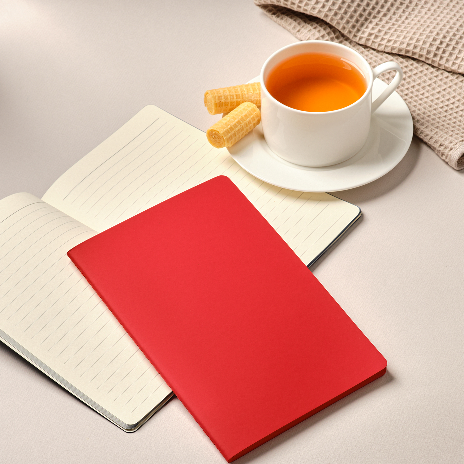 Блокнот Portobello Notebook Trend, Alpha slim, красный / 