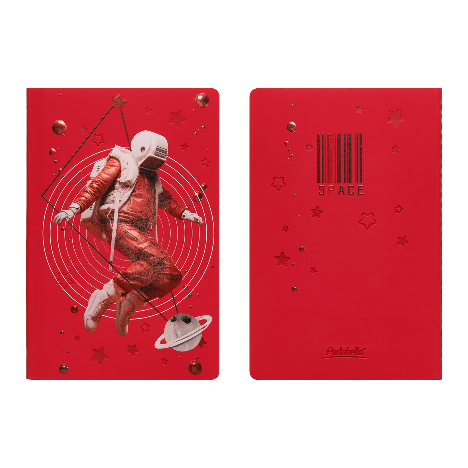 Блокнот Portobello Notebook Trend, Alpha slim, красный / 