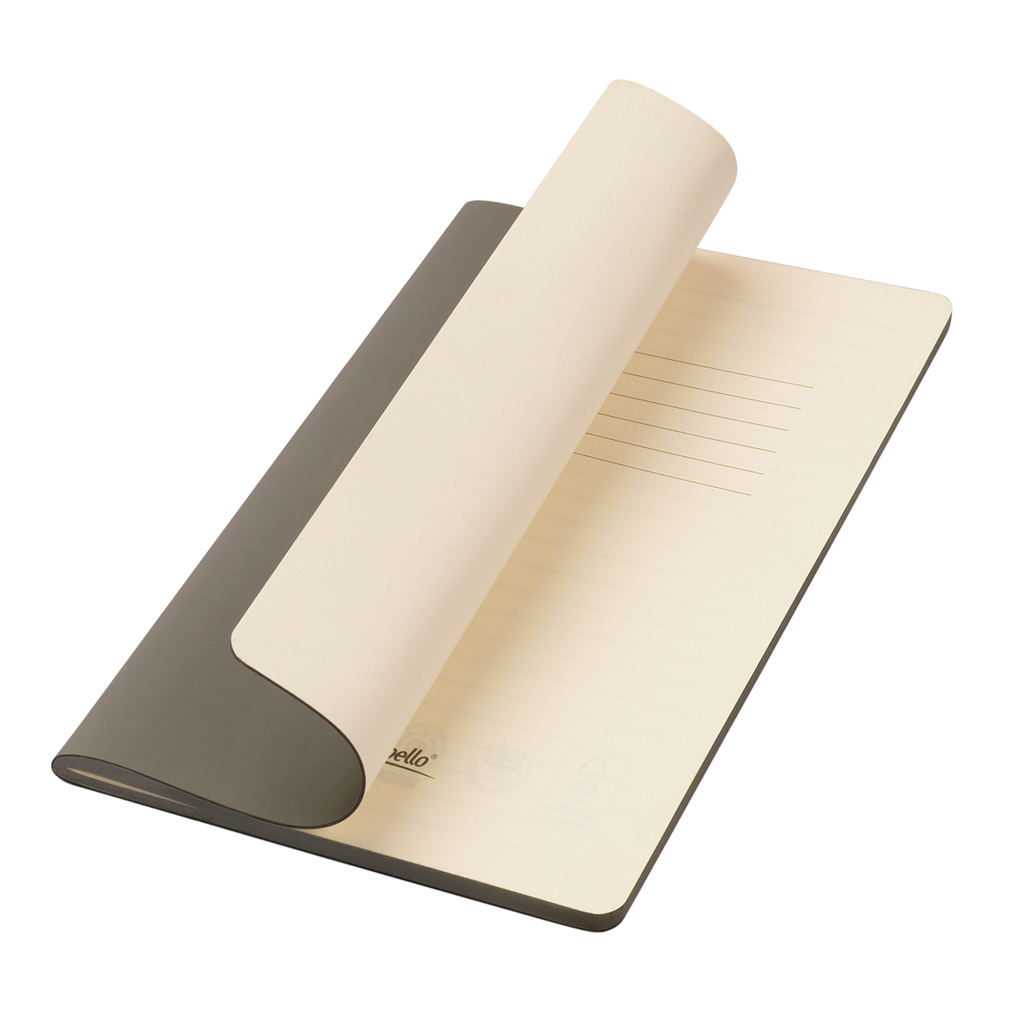 Блокнот Portobello Notebook Trend, Alpha slim, серый / 