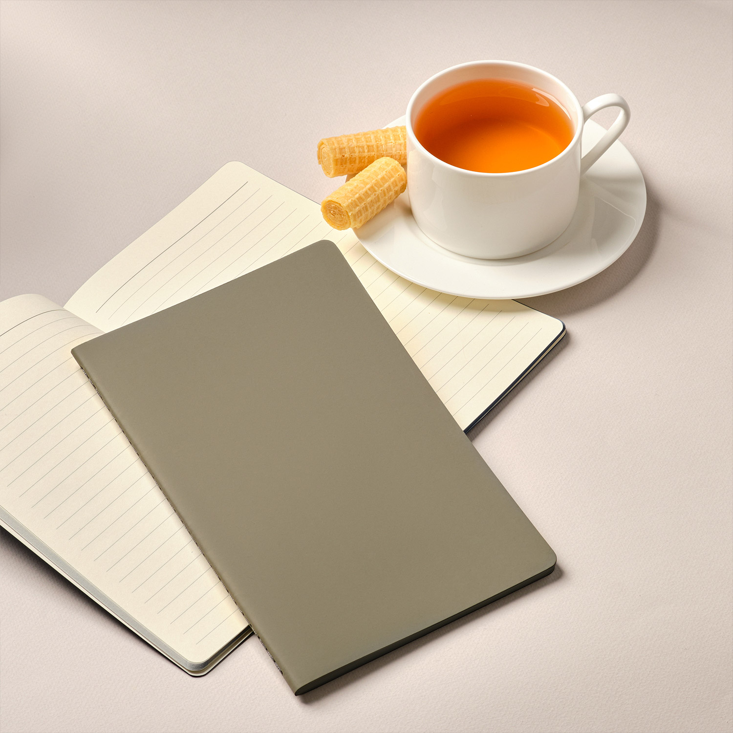 Блокнот Portobello Notebook Trend, Alpha slim, серый / 