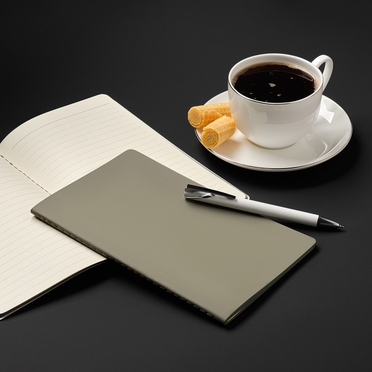 Блокнот Portobello Notebook Trend, Alpha slim, серый / 