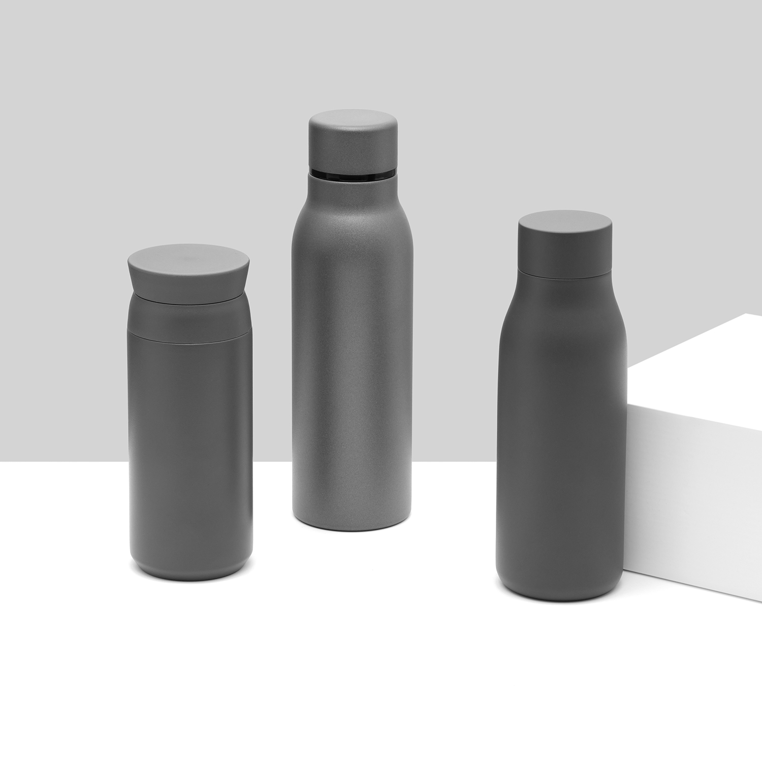 Термобутылка вакуумная герметичная, Sorento, 500 ml, серая / 