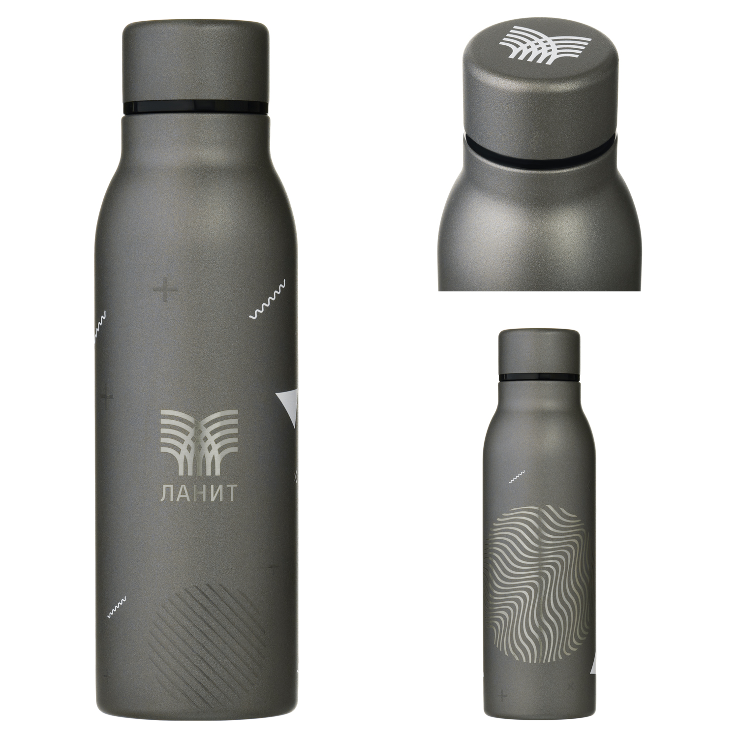 Термобутылка вакуумная герметичная, Sorento, 500 ml, серая / 