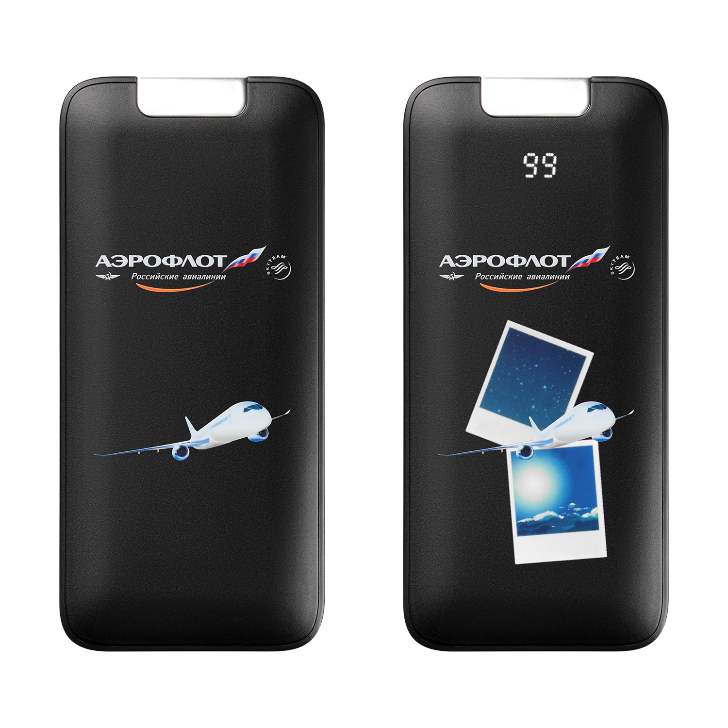 Внешний аккумулятор с подсветкой, Optima, 10000 mAh, черный / 