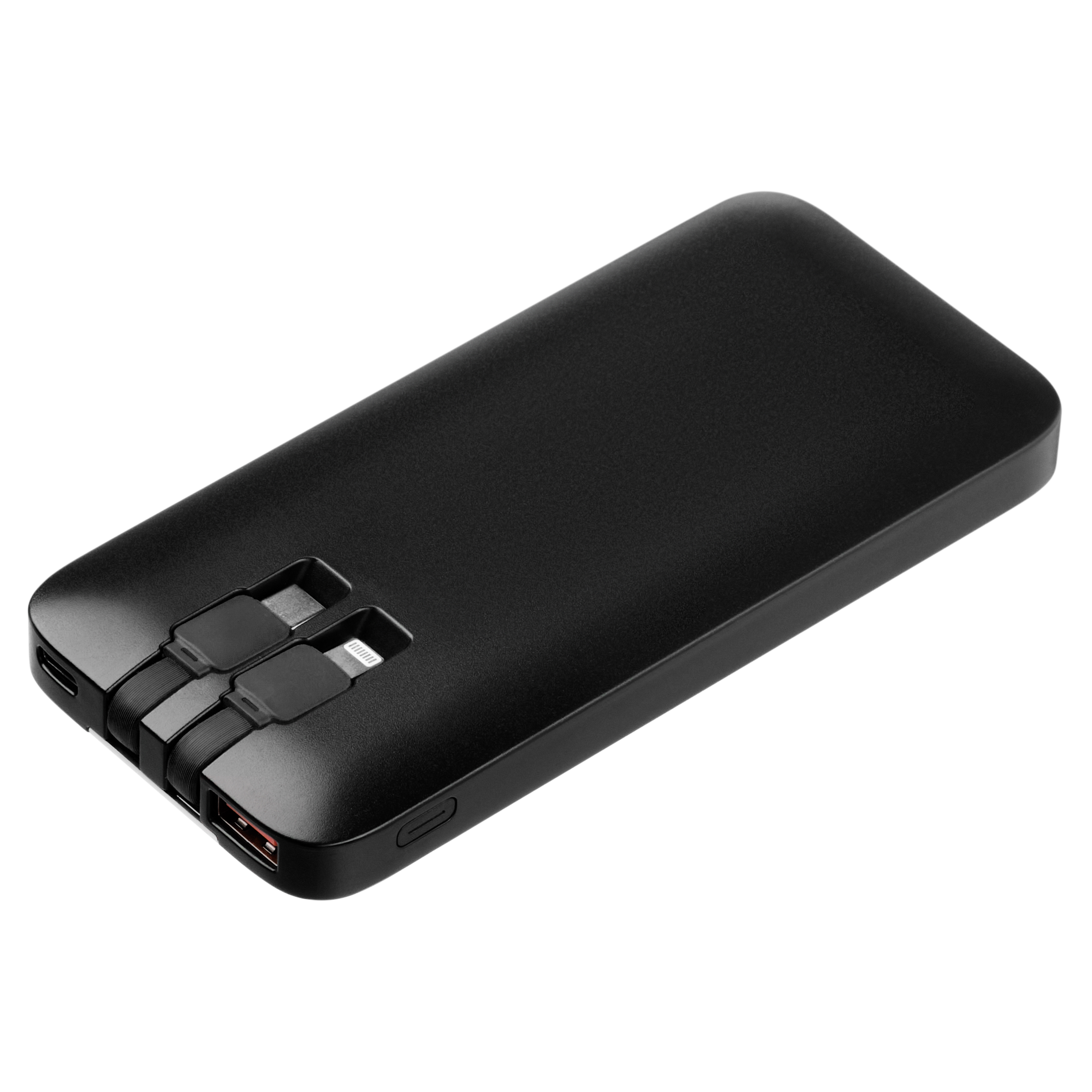 Внешний аккумулятор с подсветкой, Optima, 10000 mAh, черный / 